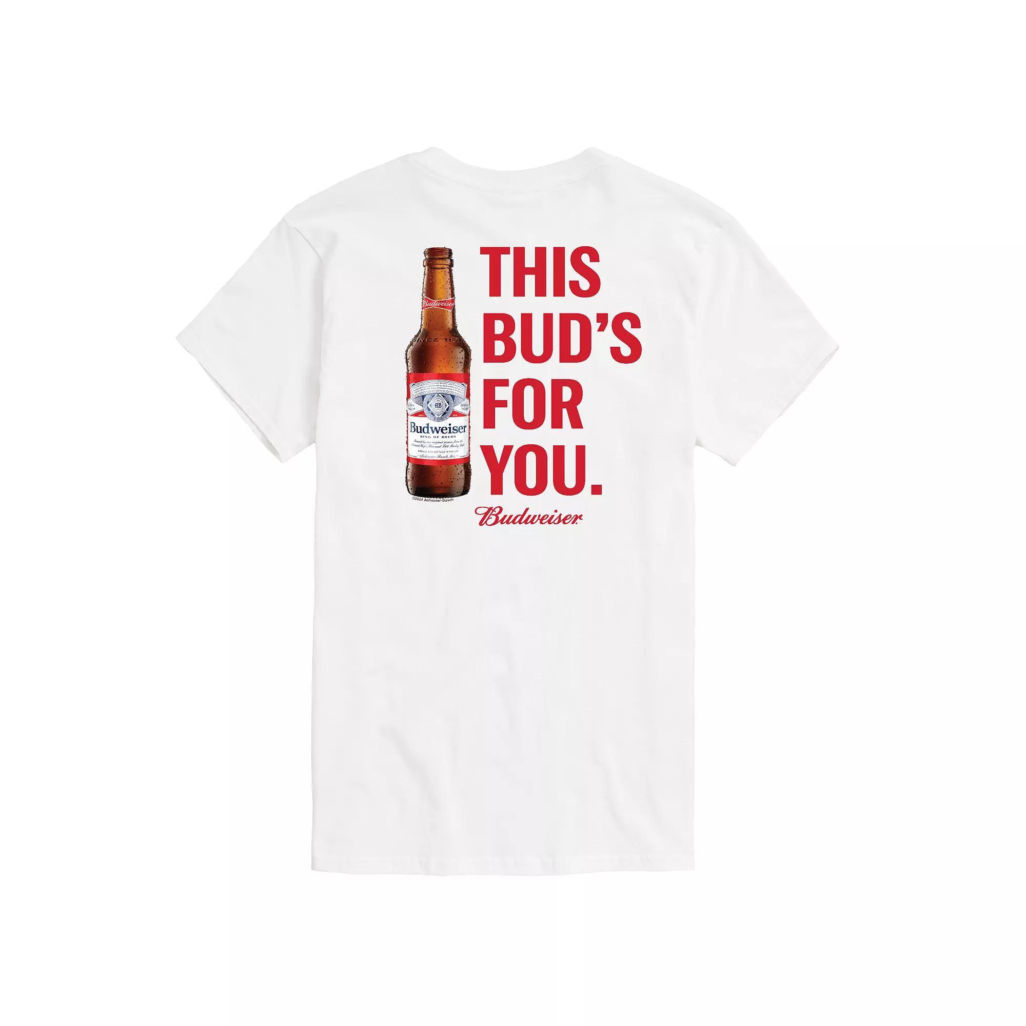 Big & Tall Budweiser This Buds For You Graphic Tee, Mens Product Image