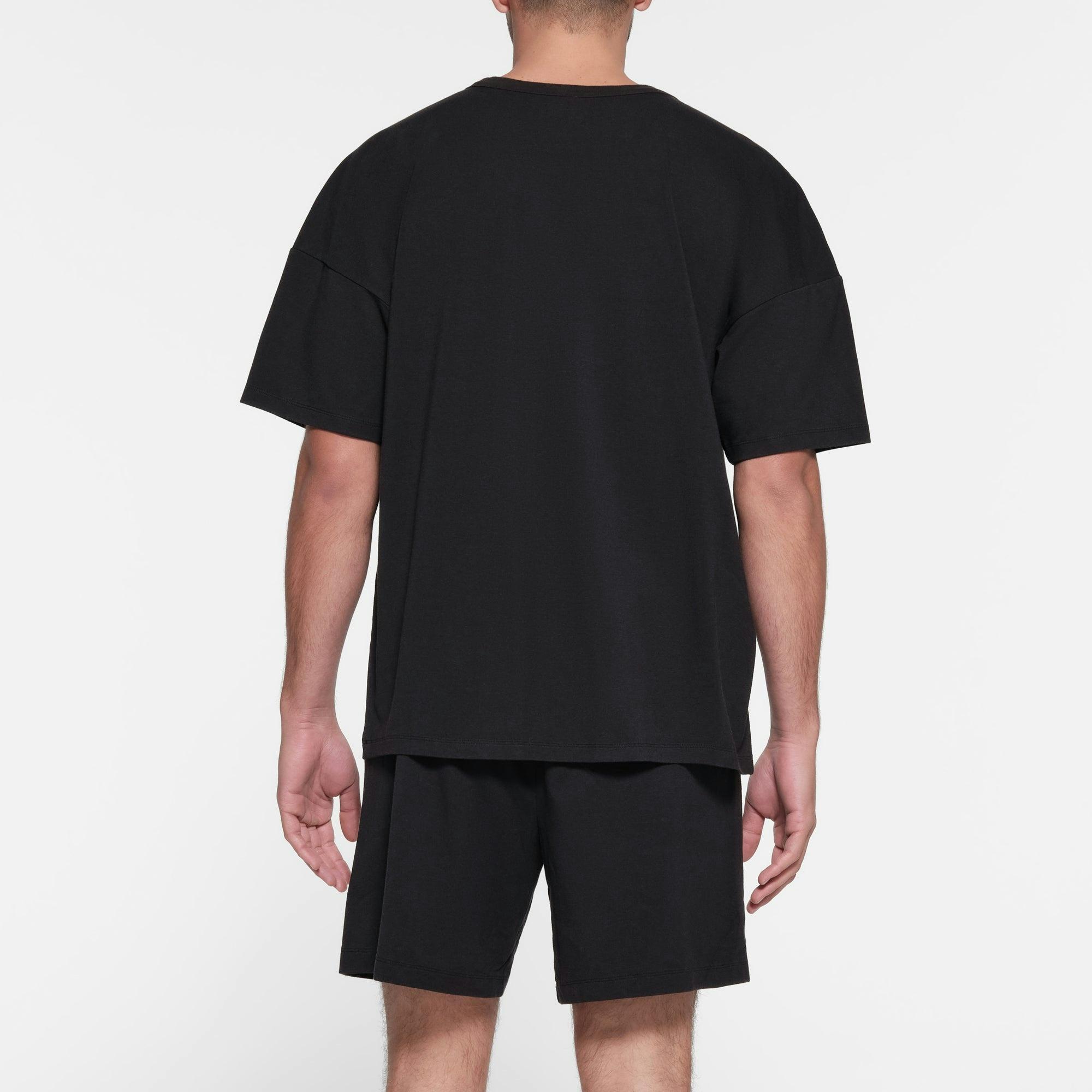 JERSEY LOUNGE MENS OVERSIZED T-SHIRT | OBSIDIAN Product Image