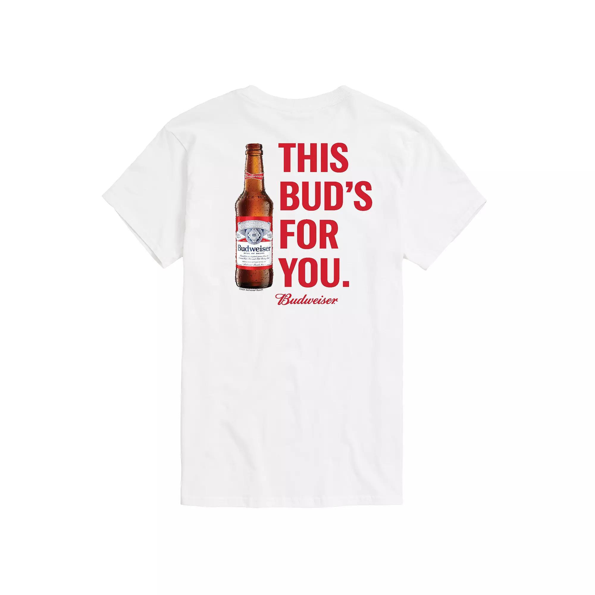 Big & Tall Budweiser This Buds For You Graphic Tee, Mens Product Image