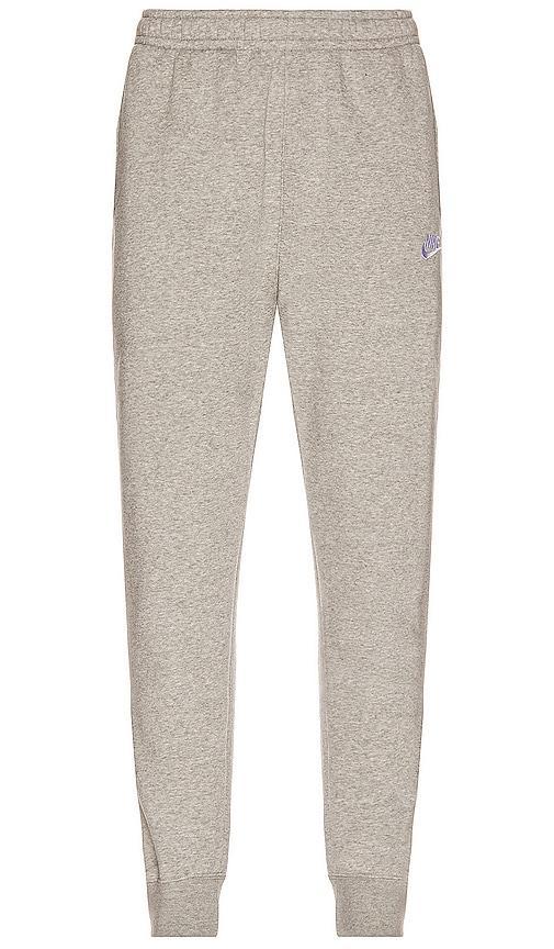 Nike Club cuffed sweatpants in gray heather Product Image
