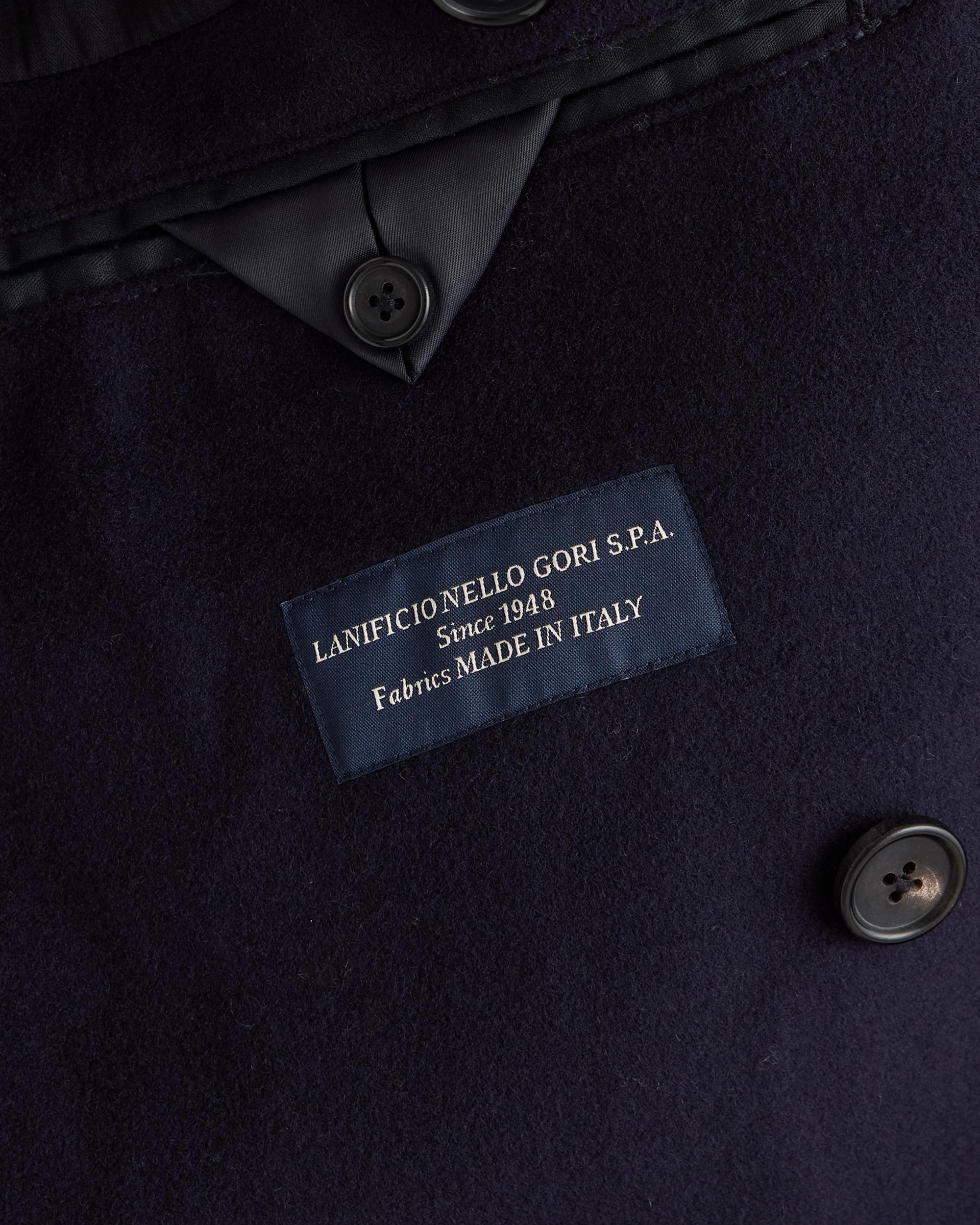 Quince | Men's Italian Wool Double-Breasted Officer Topcoat Size XL, Wool/Nylon Product Image