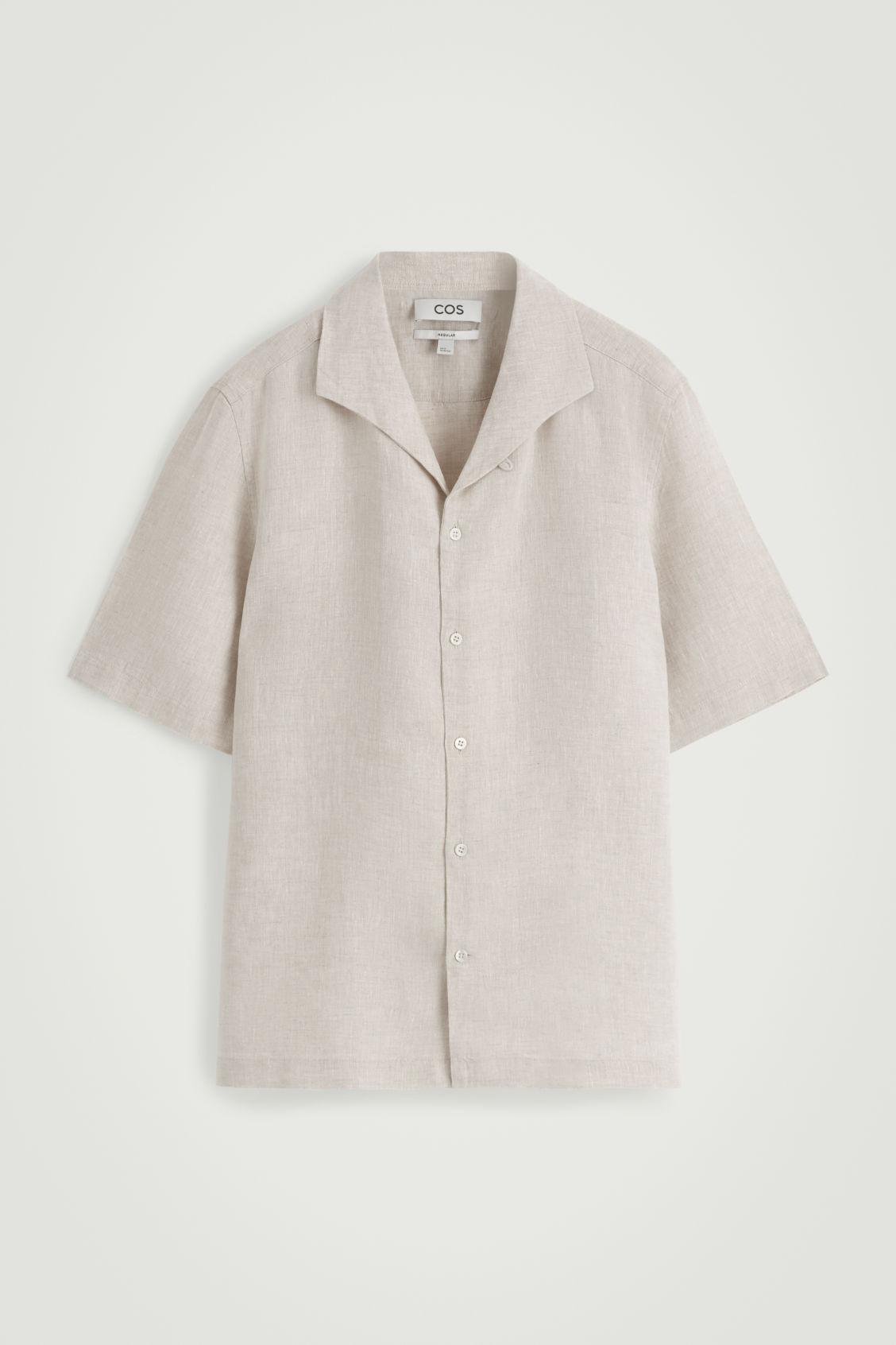 LINEN SHORT-SLEEVED SHIRT Product Image
