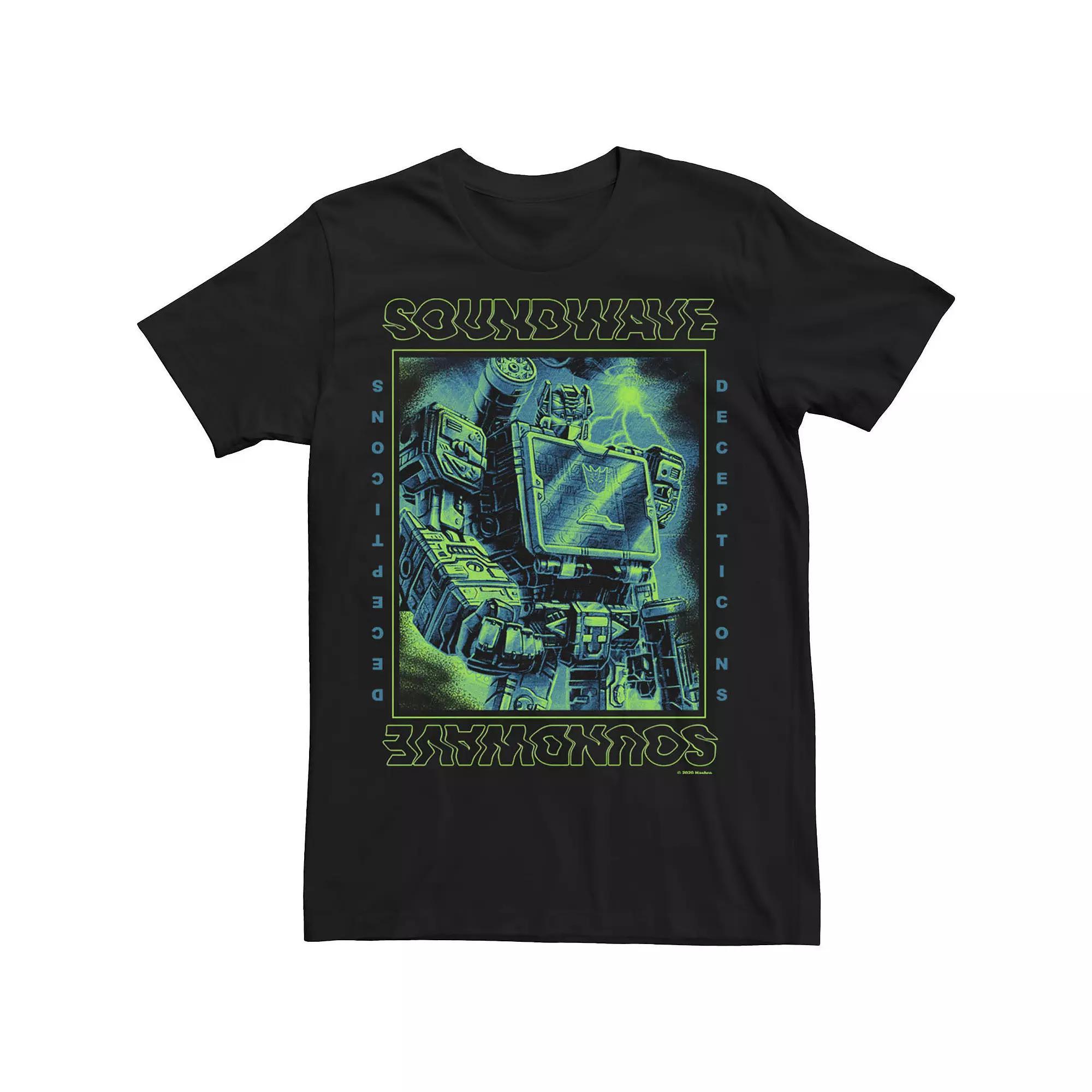 Men's Transformers: War For Cybertron Soundwave Portrait Tee, Size: Medium, Black Product Image
