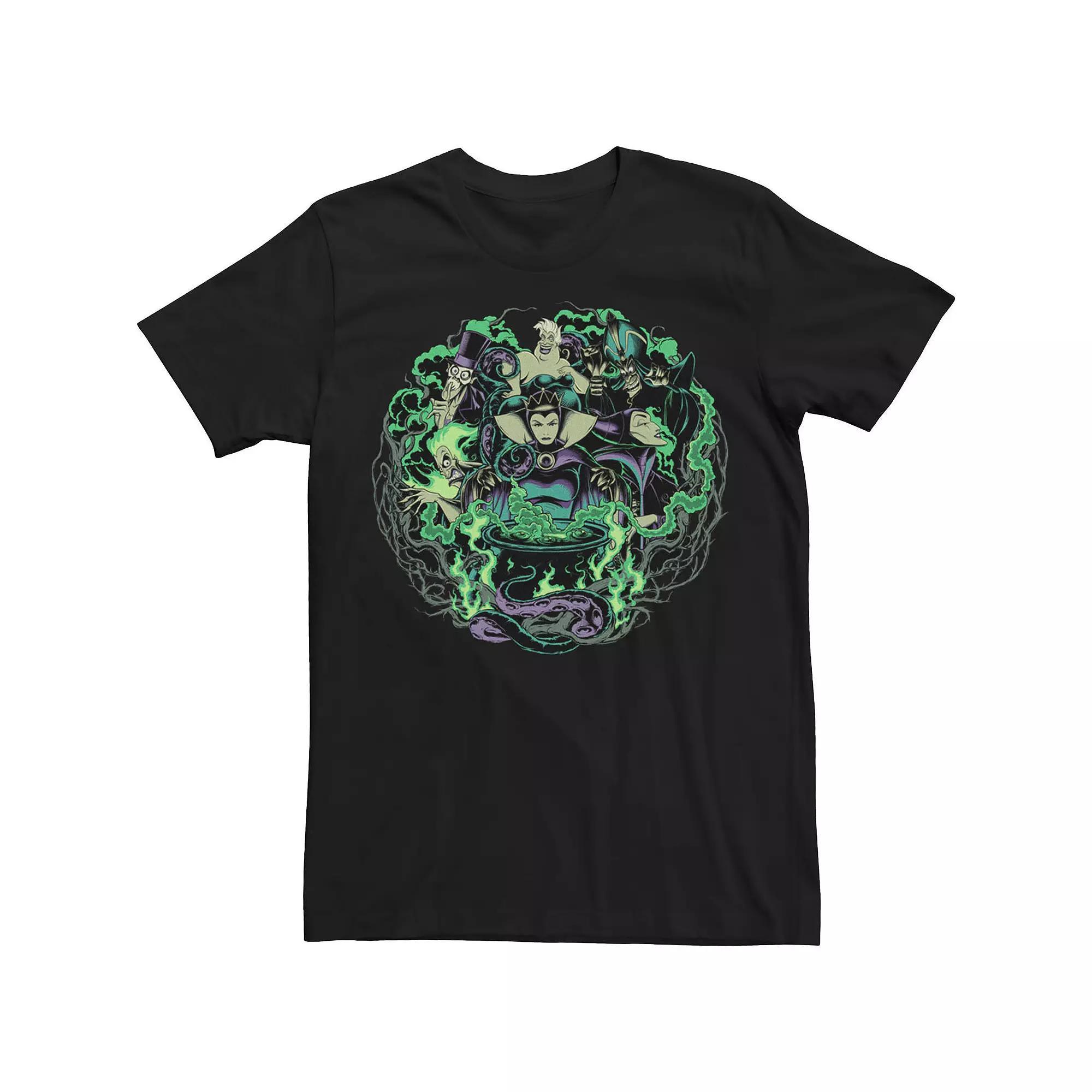 Big & Tall Disney Villains Epitome Of Evil Group Shot Tee, Men's, Size: 3XL, Black Product Image