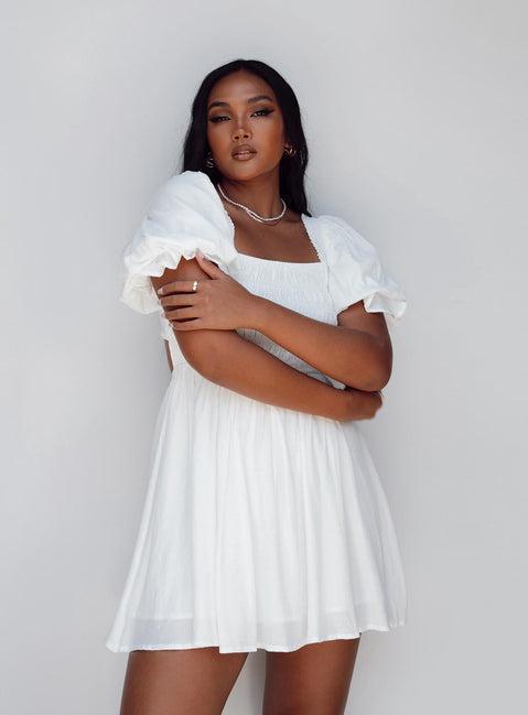 Dani Mini Dress White Product Image