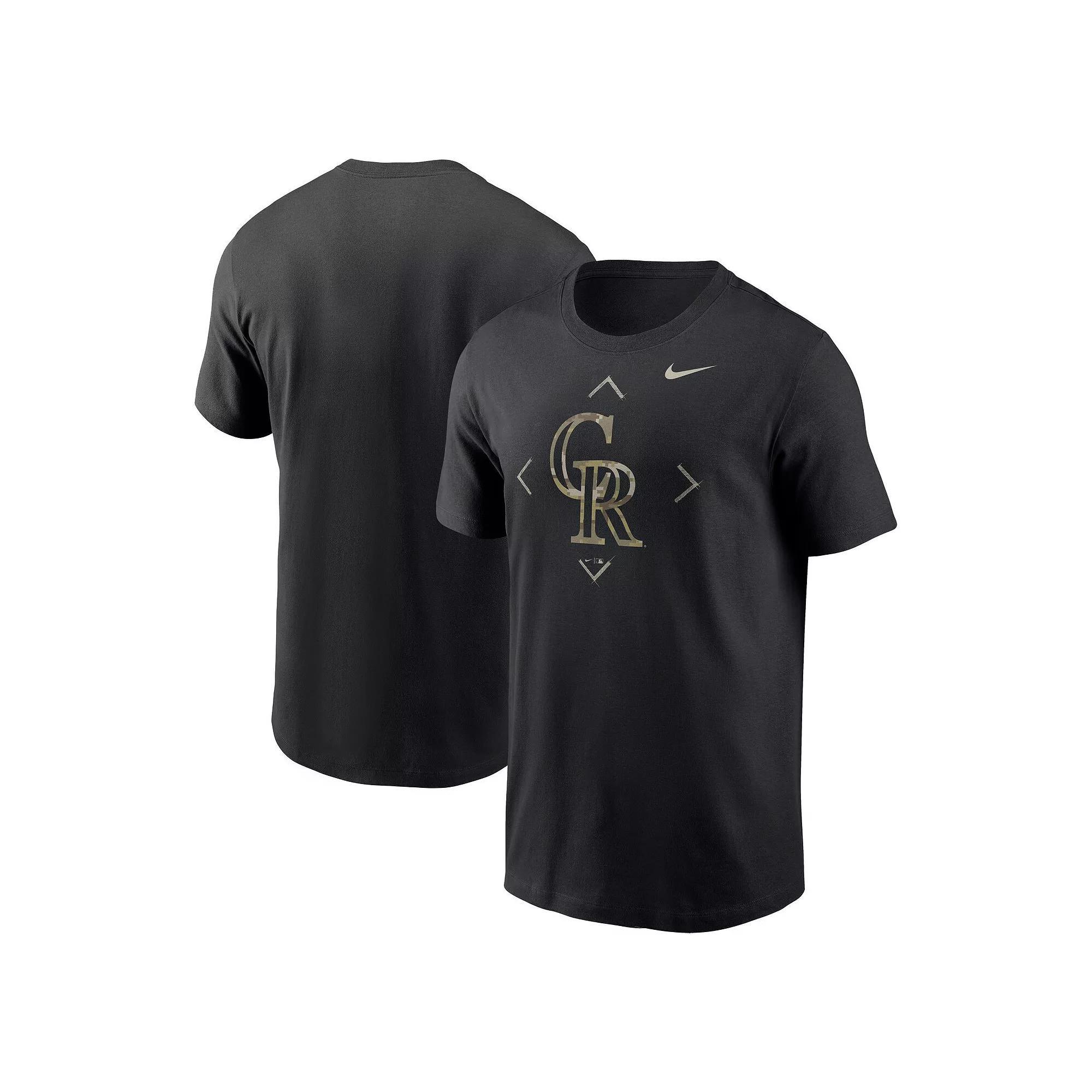 Men's Nike Black San Francisco Giants Camo Logo T-Shirt, Size: Medium Product Image