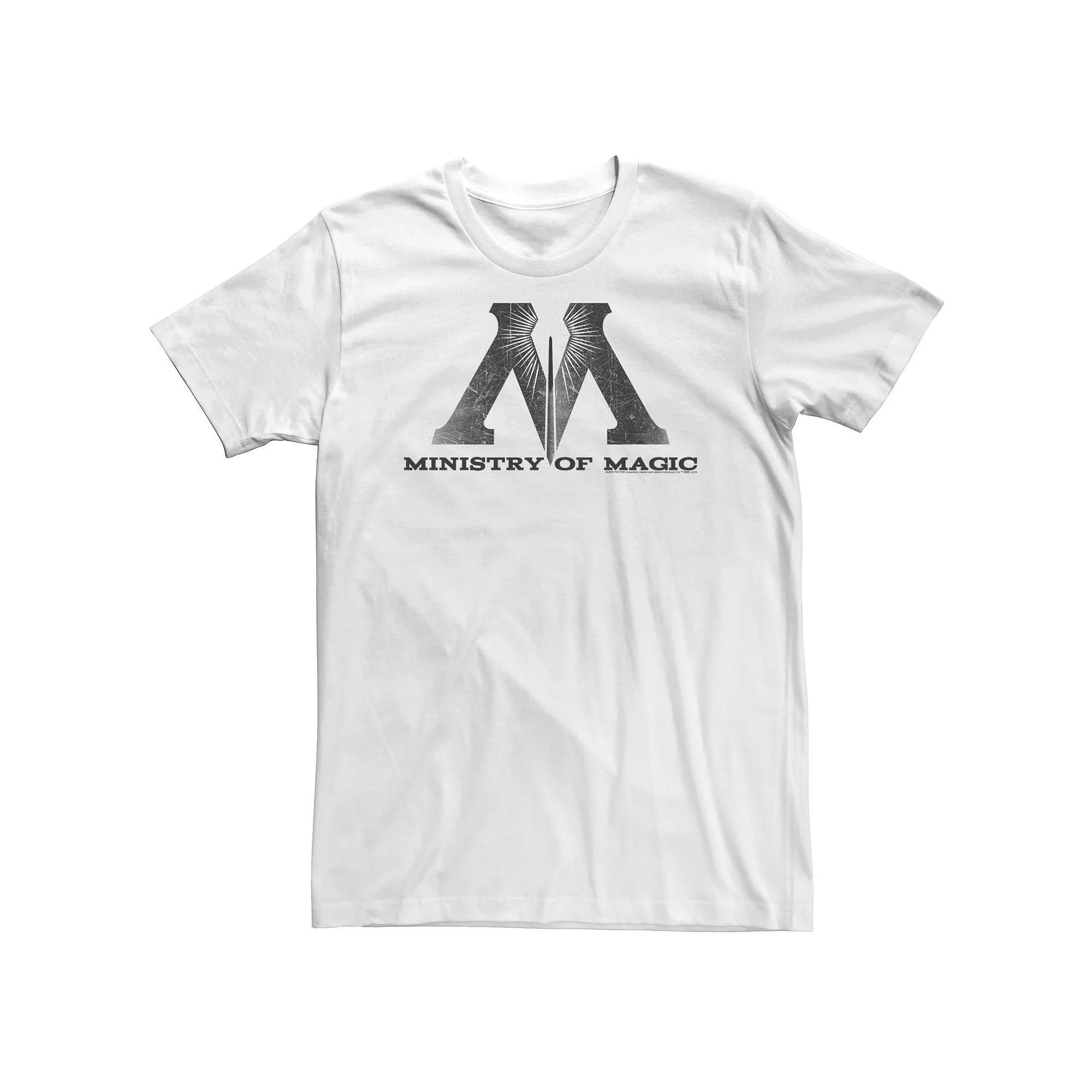 Big & Tall Harry Potter Ministry Of Magic Logo Tee, Men's, Size: 4XL, White Product Image