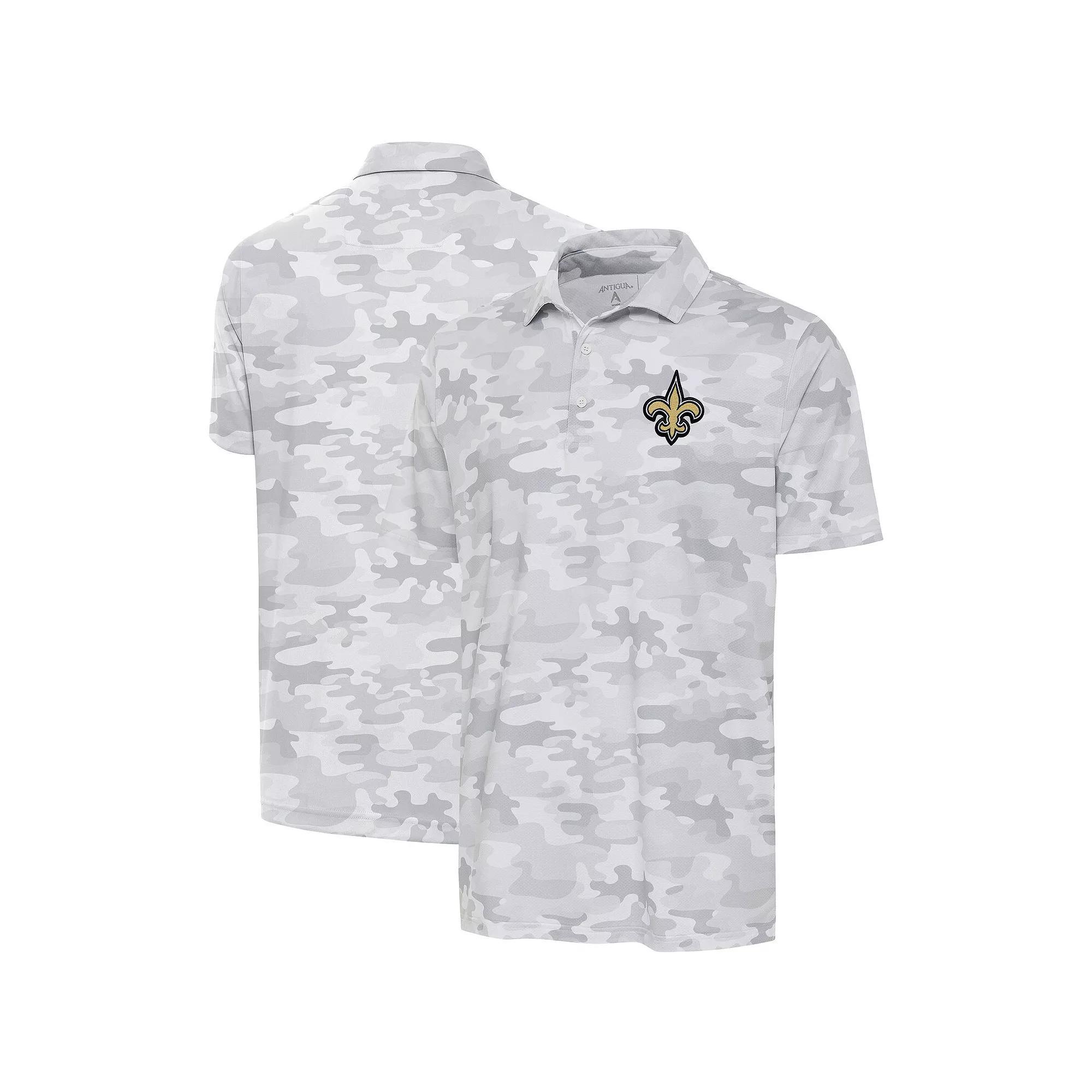Men's Antigua White Los Angeles Rams Collide Polo, Size: XL Product Image