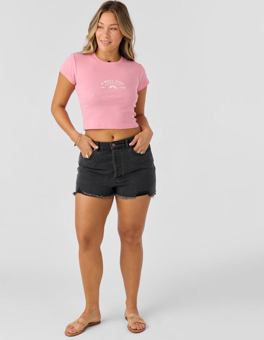 O'NEILL Sun Rays Womens Baby Tee - PINK Product Image