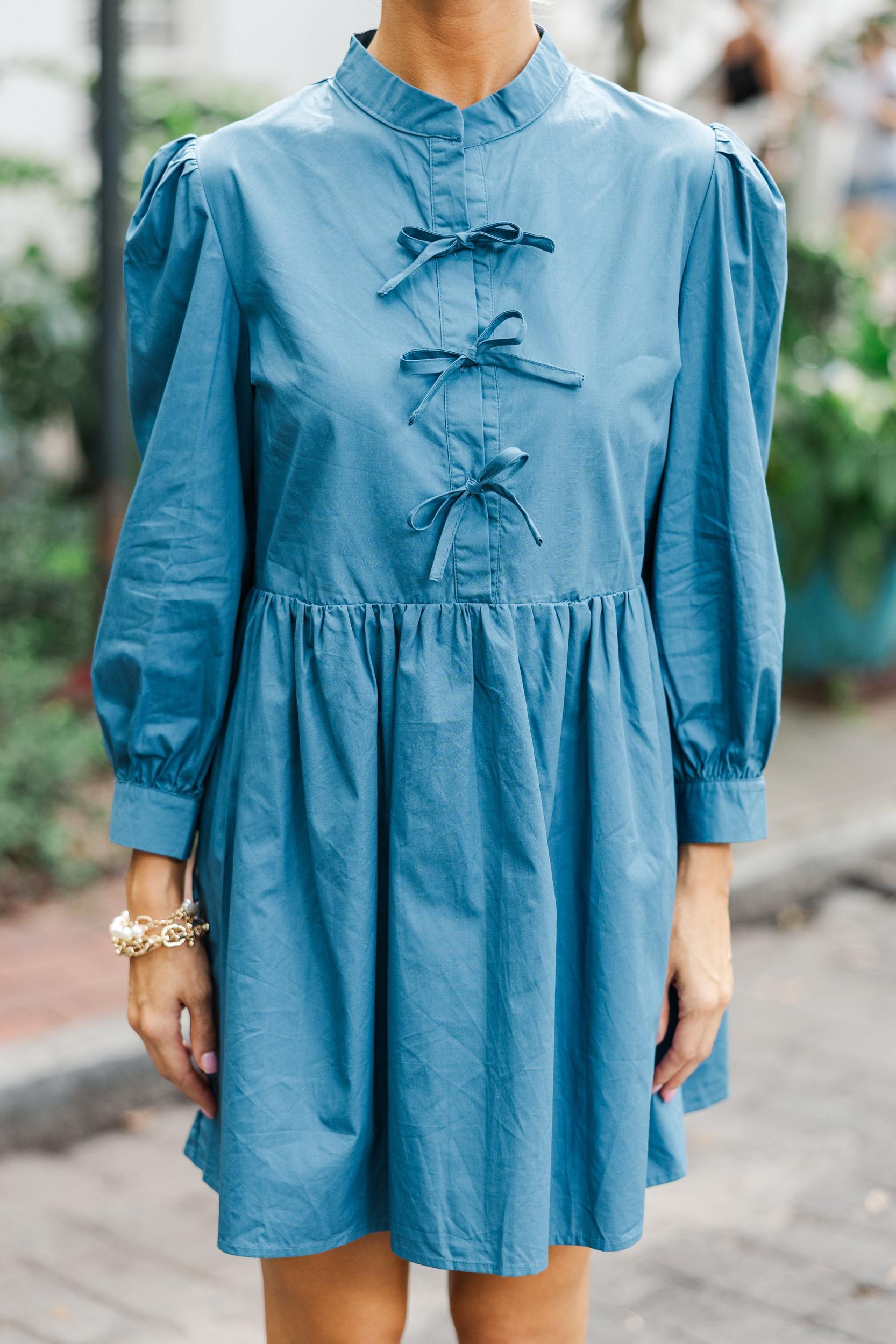 There's Always Hope Teal Blue Dress Female Product Image