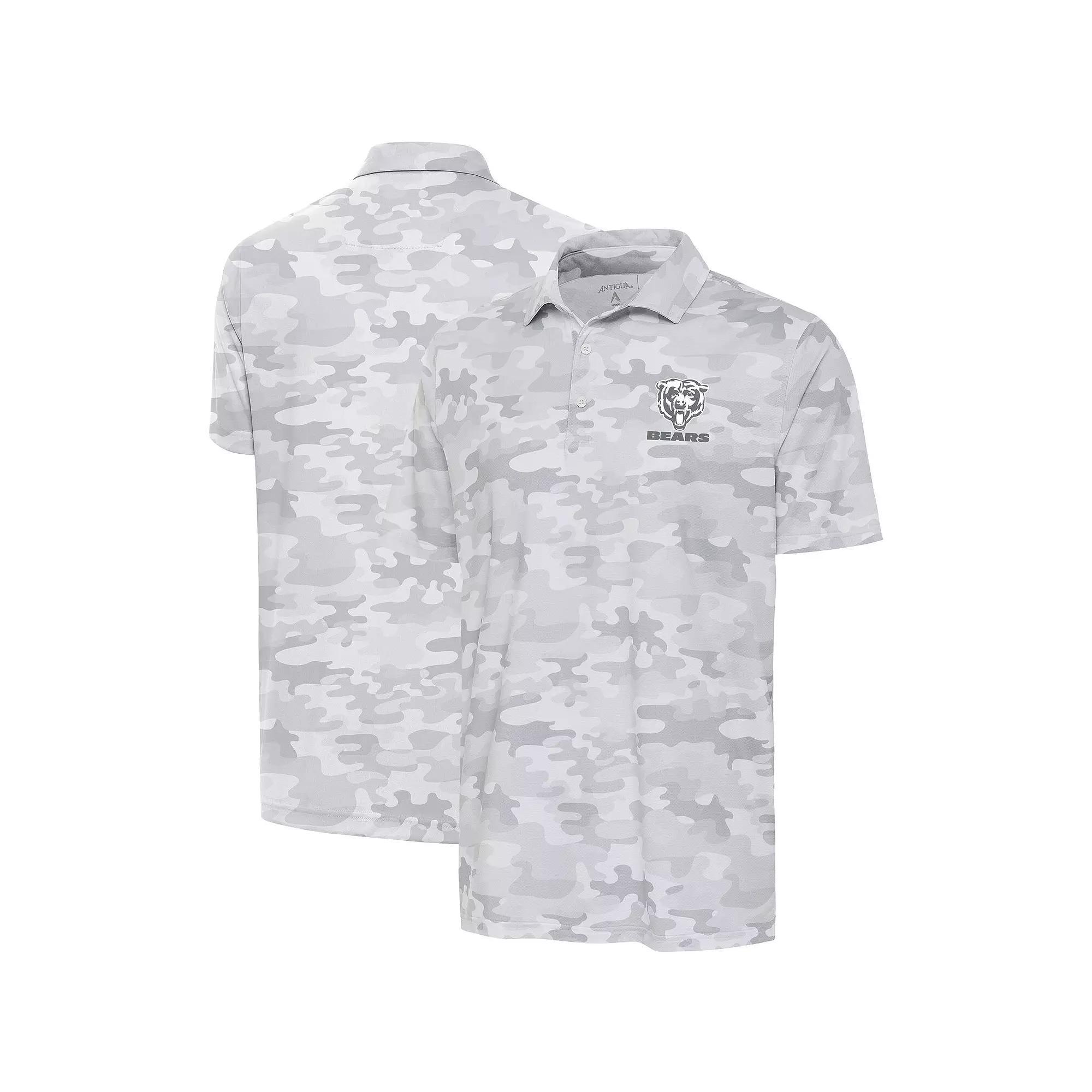Men's Antigua White Minnesota Vikings Anthracite Logo Collide Polo, Size: Medium Product Image