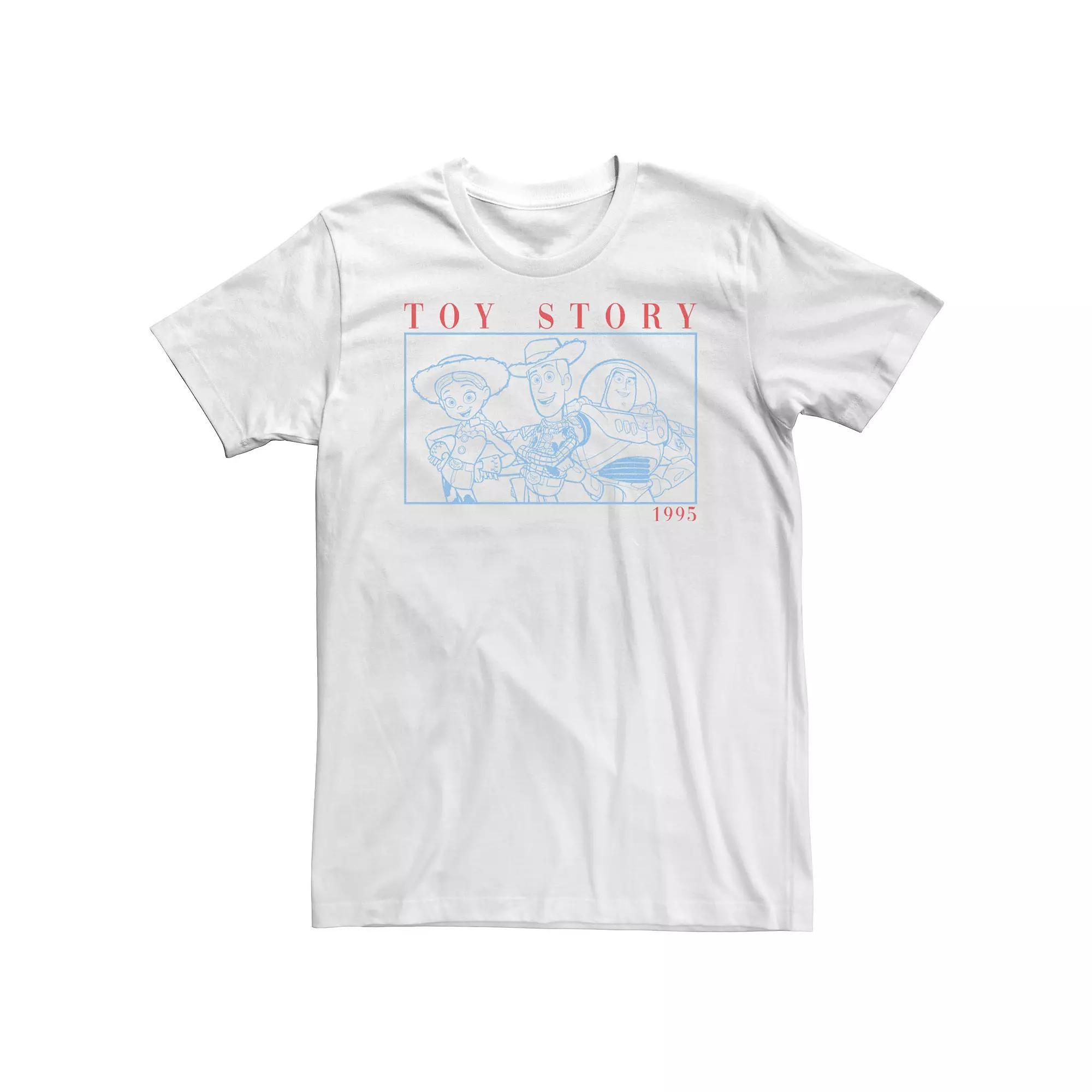 Big & Tall Disney / Pixar Toy Story Boxed Friends Group Shot Tee, Men's, Size: 5XL, White Product Image