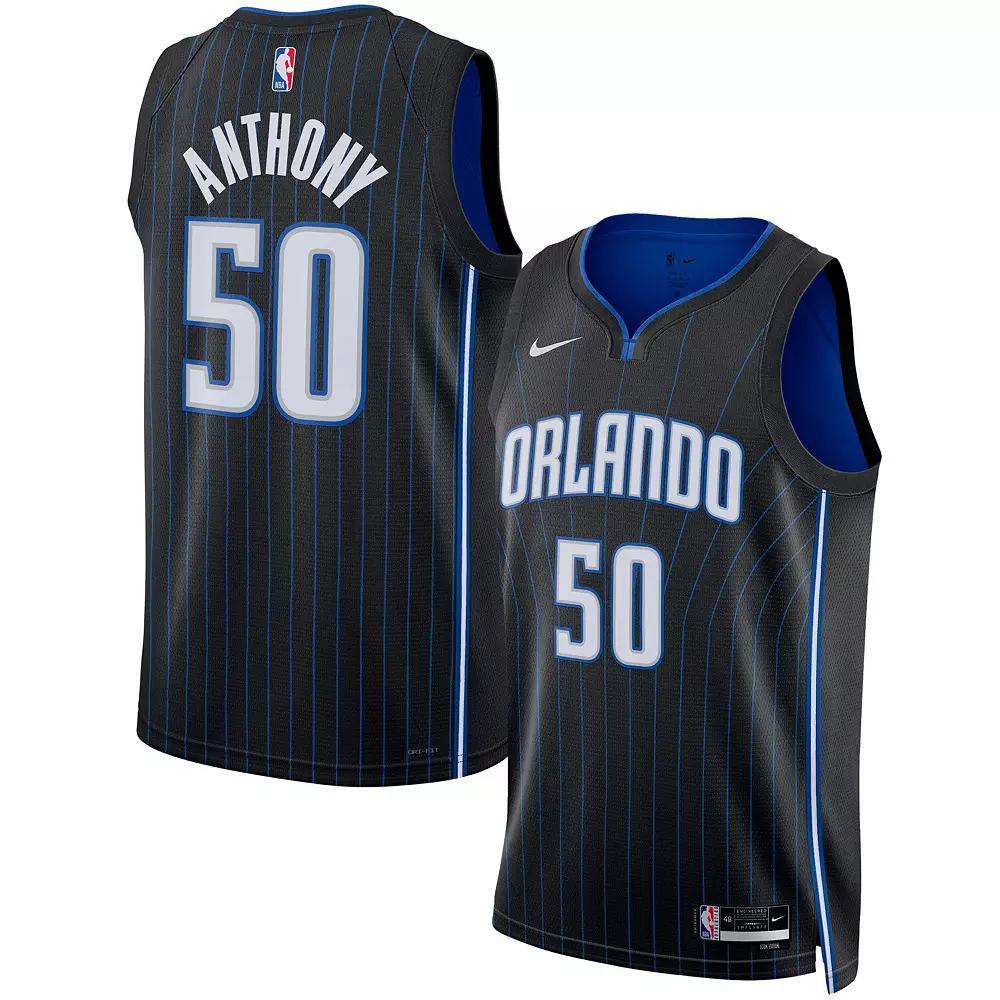 Unisex Nike Cole Anthony Black Orlando Magic Swingman Jersey - Icon Edition, Men's, Size: XL, Mag Black Product Image