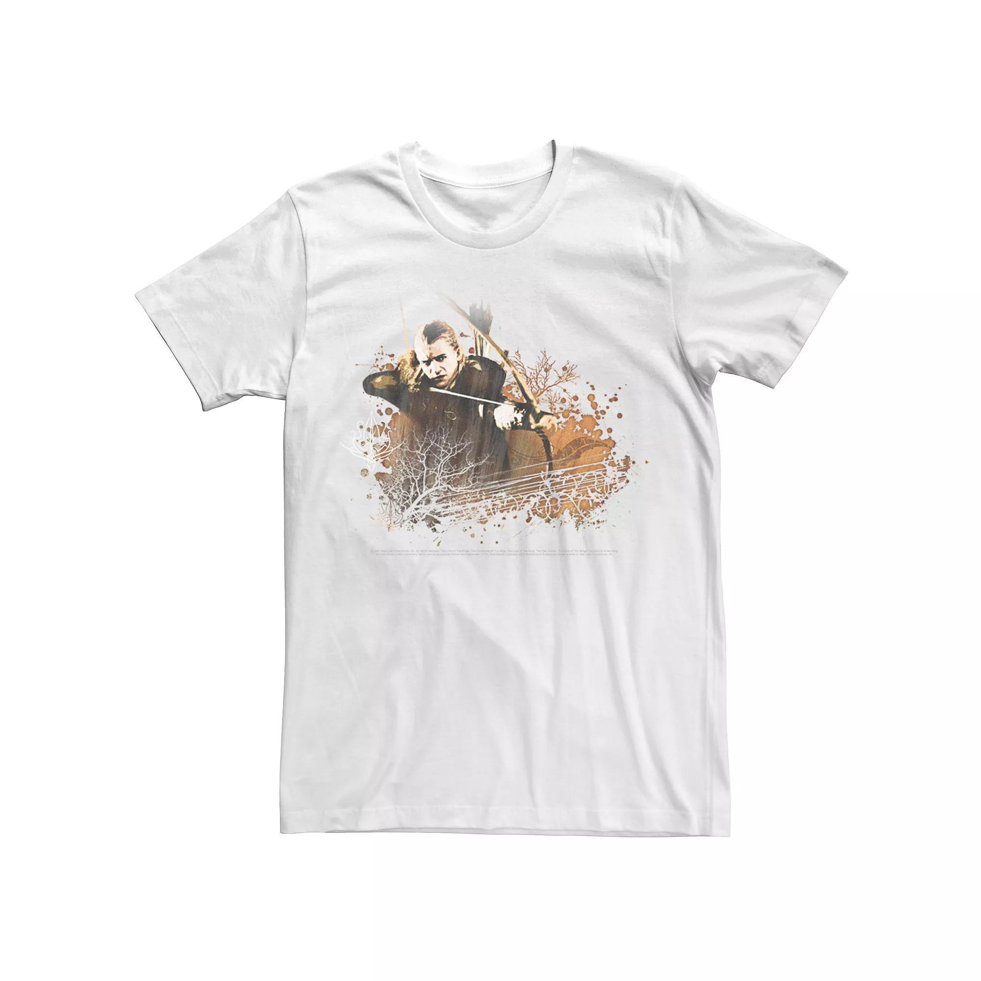 Men's Lord Of The Rings Legolas Photo Real Tee, Size: Medium, White Product Image