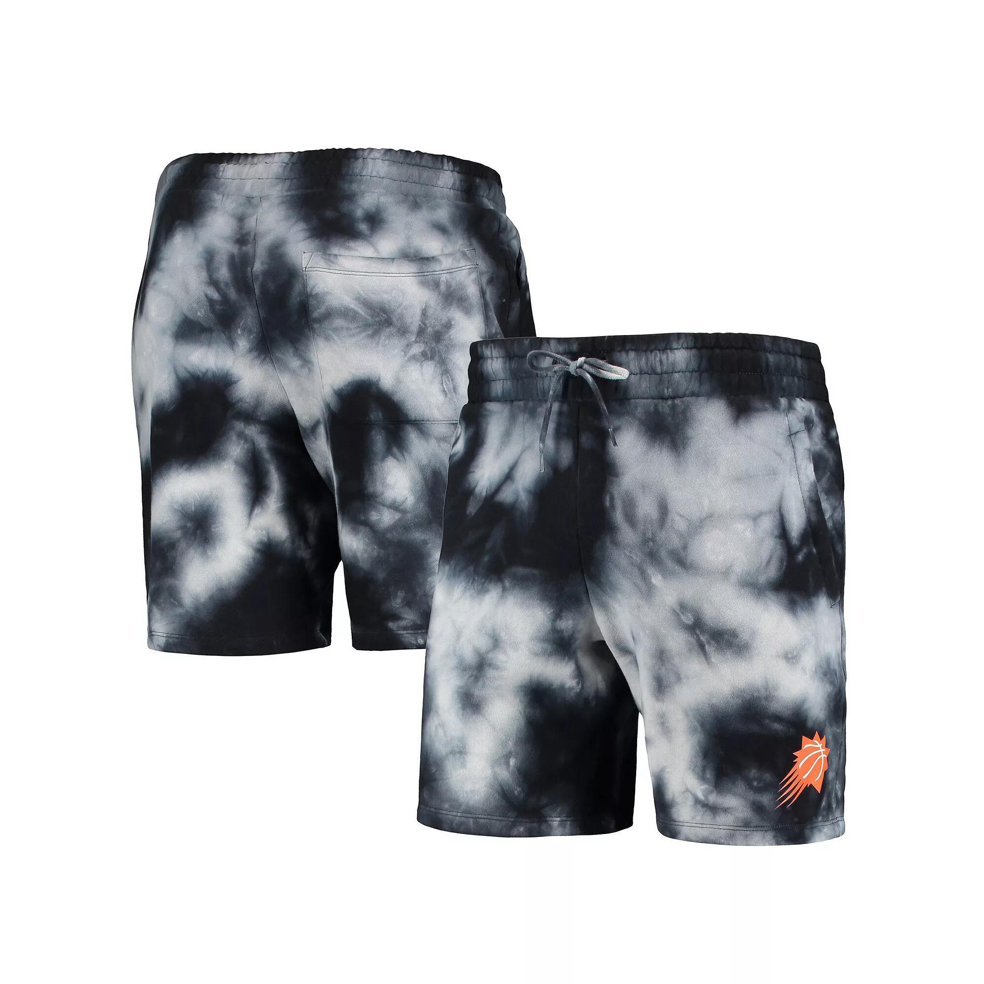 Men's New Era Black Phoenix Suns Fleece Tie-Dye Shorts, Size: XL, Phx Black Product Image