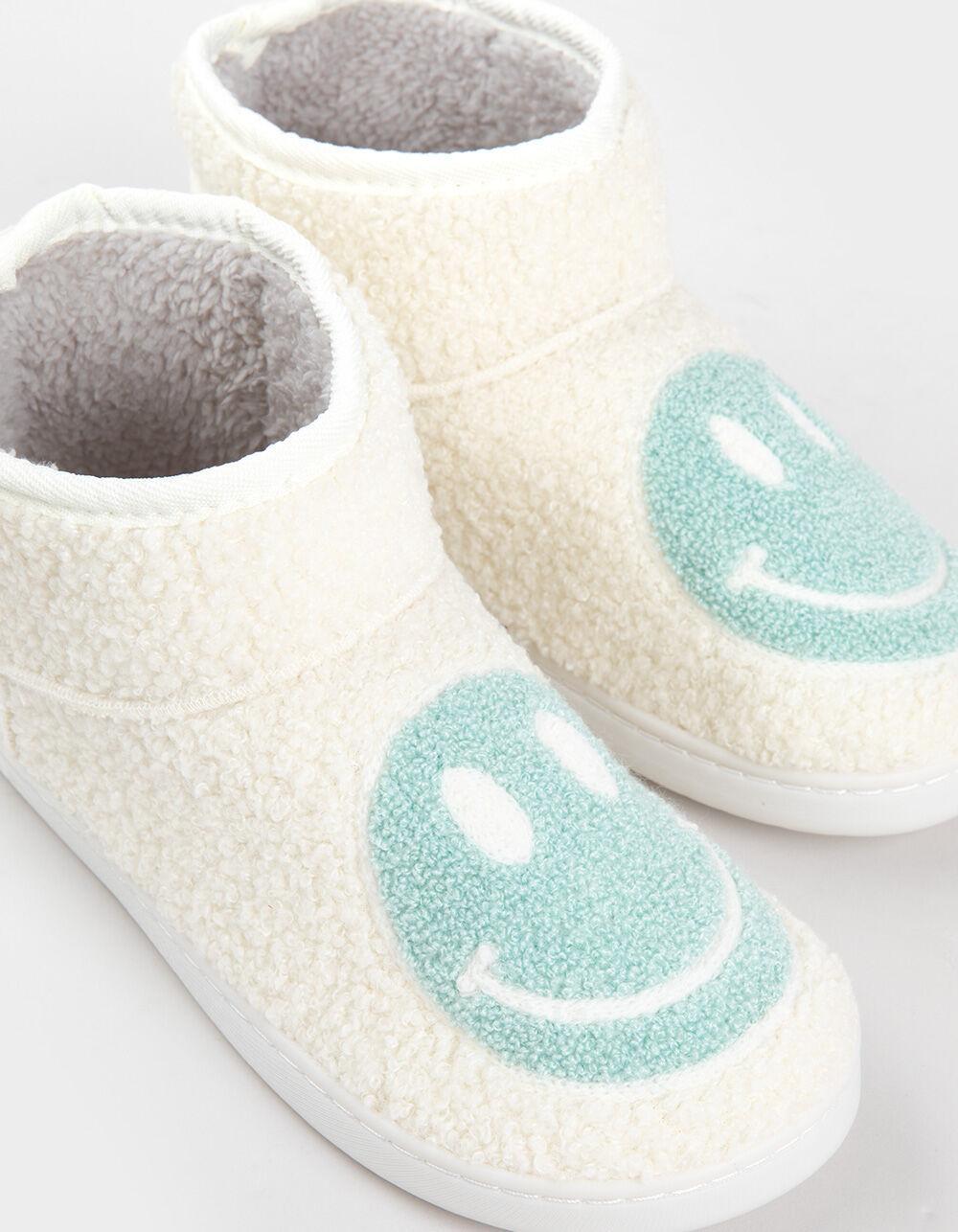 MIA Chill Happy Face Womens Bootie Slippers Product Image