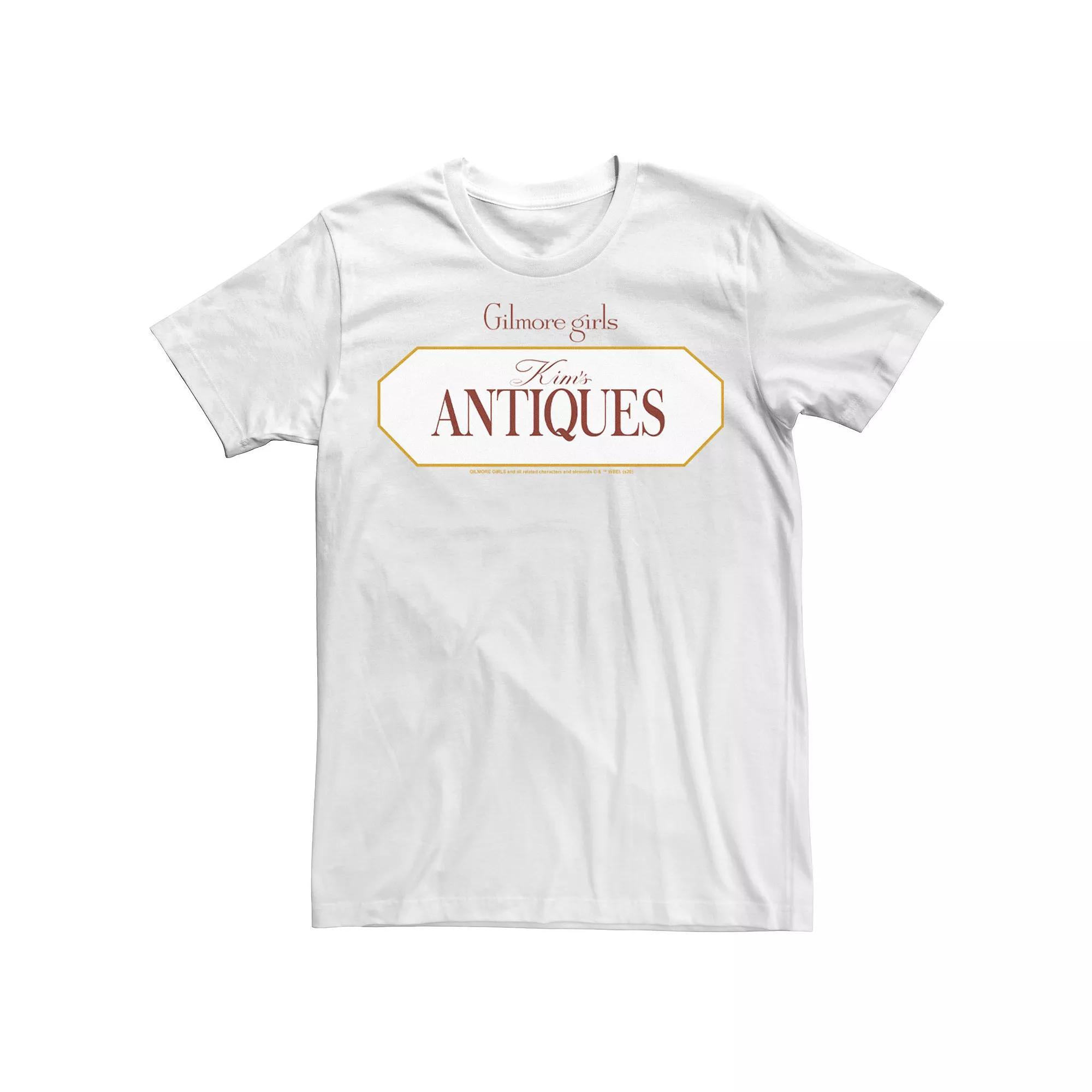 Men's Gilmore Girls Kim's Antiques Logo Tee, Size: Large, White Product Image