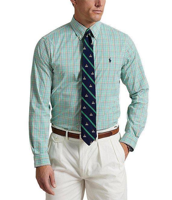 Polo Ralph Lauren Classic Fit Performance Stretch Twill Plaid Long Sleeve Woven Shirt Product Image