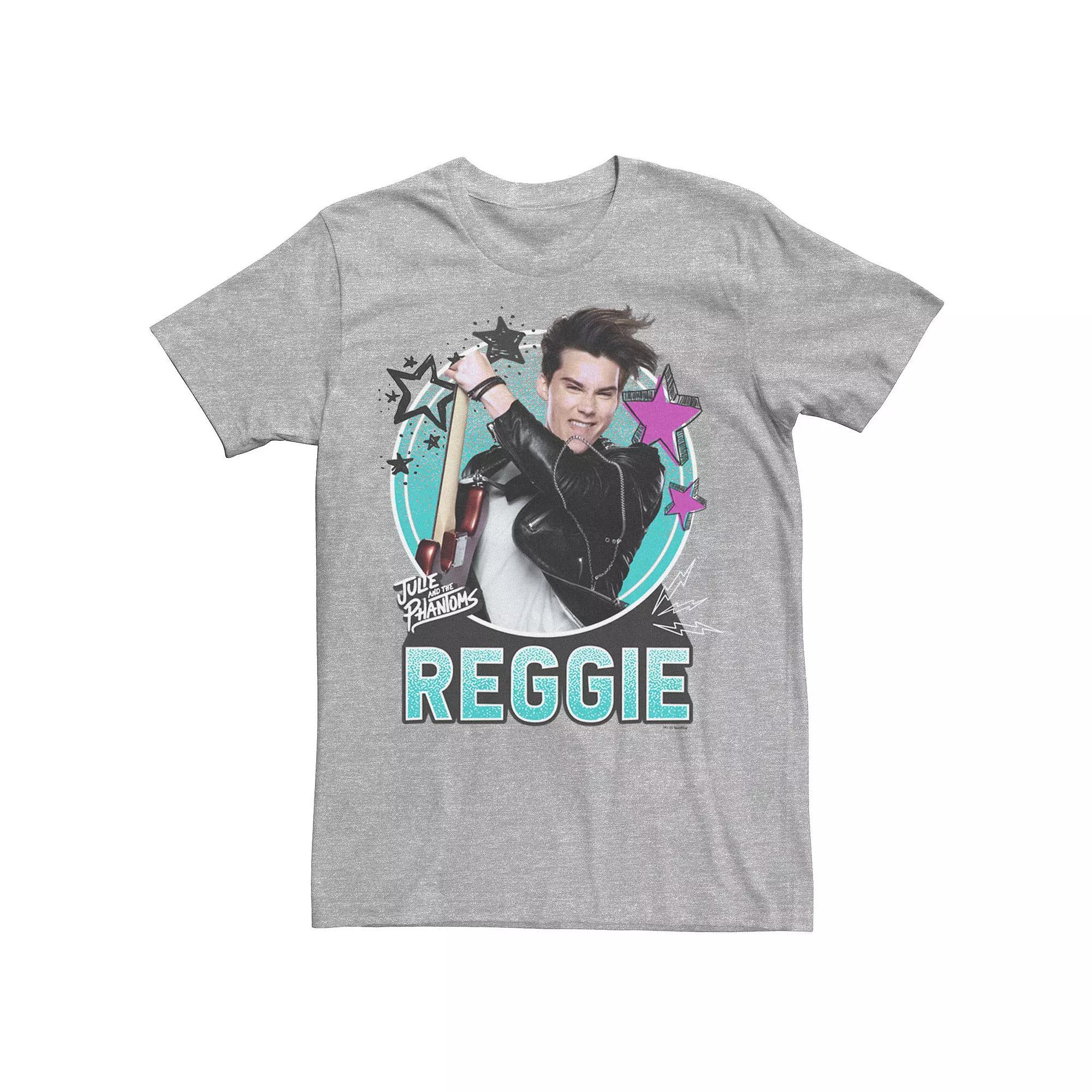 Men's Netflix Julie And The Phantoms Reggie Circle Portrait Tee, Size: XL, Athletic Grey Product Image