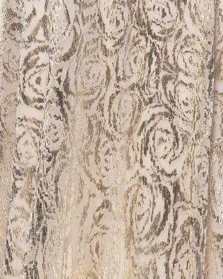 Long Crinkle Foil Floral Gown Product Image