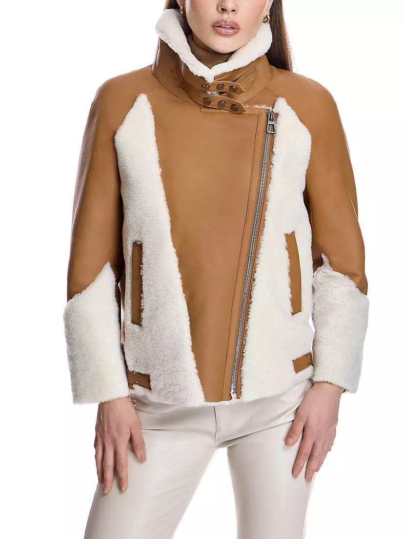 Leather & Shearling Biker Jacket Product Image
