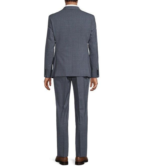 Armani Exchange Slim Fit Plaid Flat Front 2-Piece Suit Product Image