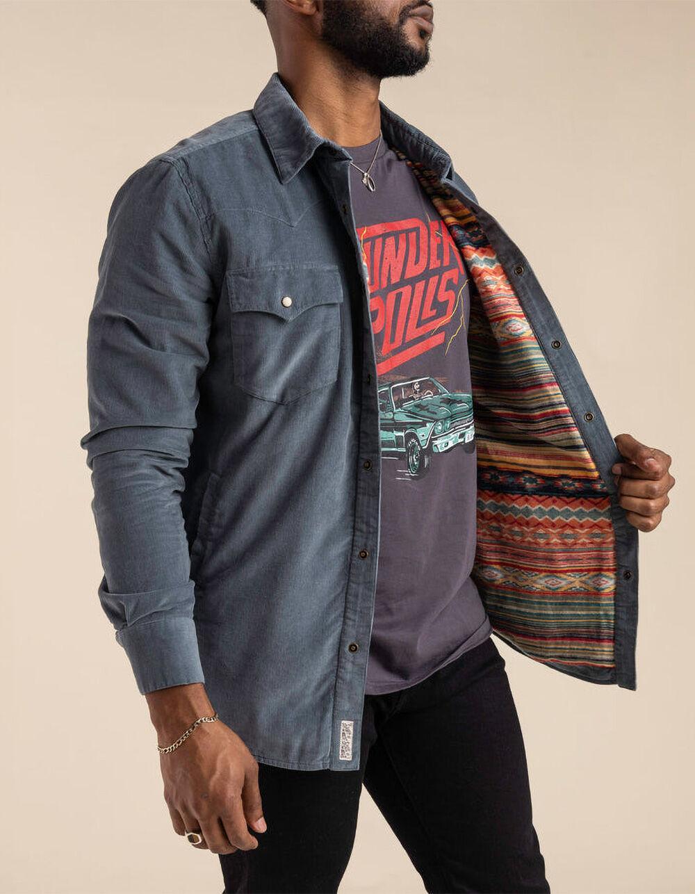 SENDERO PROVISIONS CO. Desperado Mens Shacket - BLUE Product Image