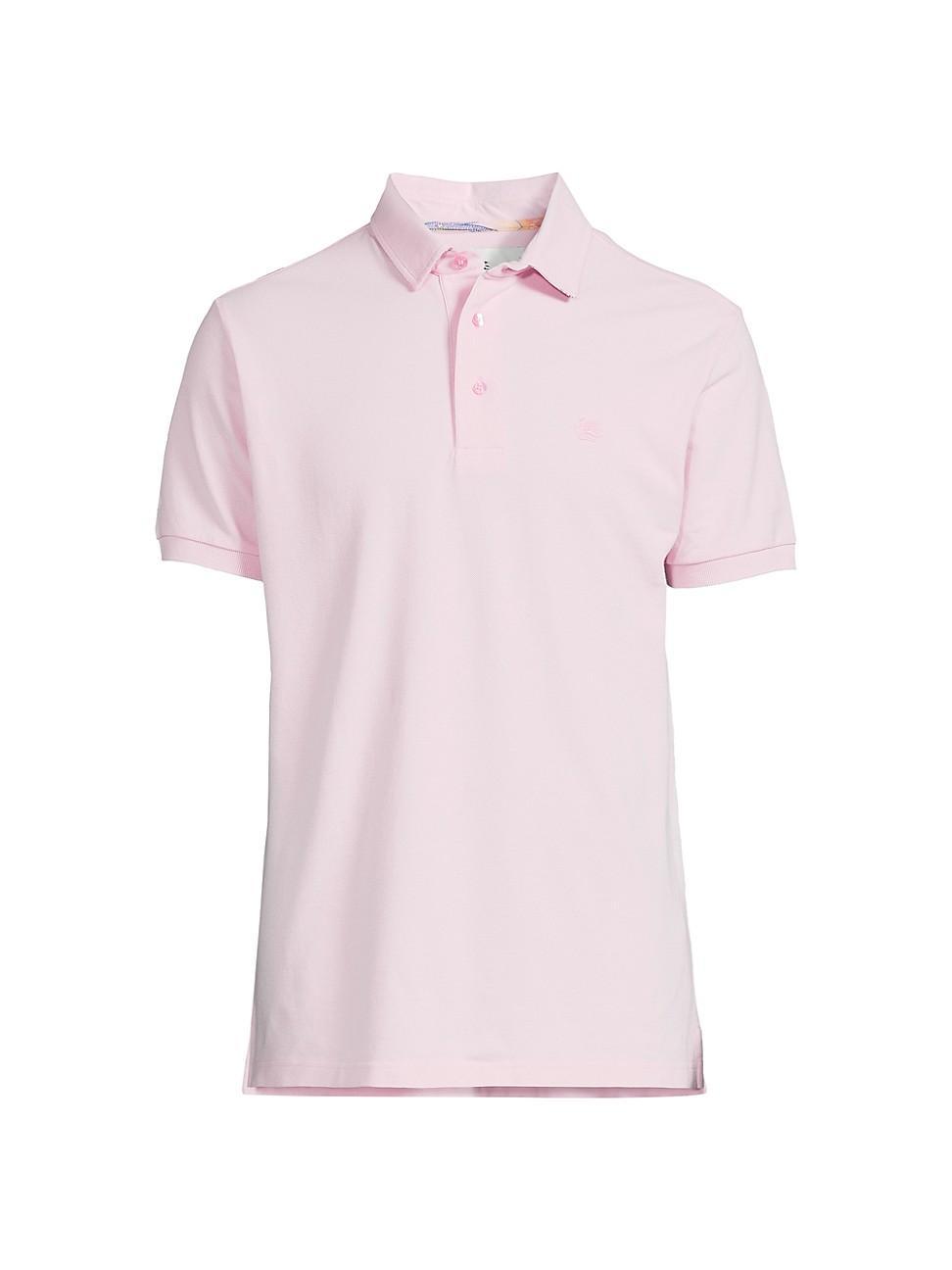 Mens Solid Basic Polo Shirt Product Image