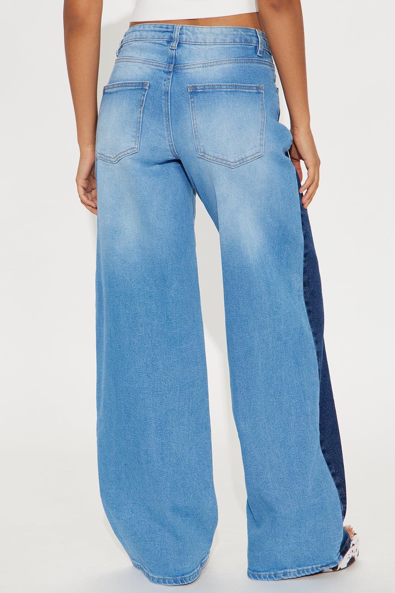 Redondo Tonal Wide Leg Jeans - Medium Wash Product Image