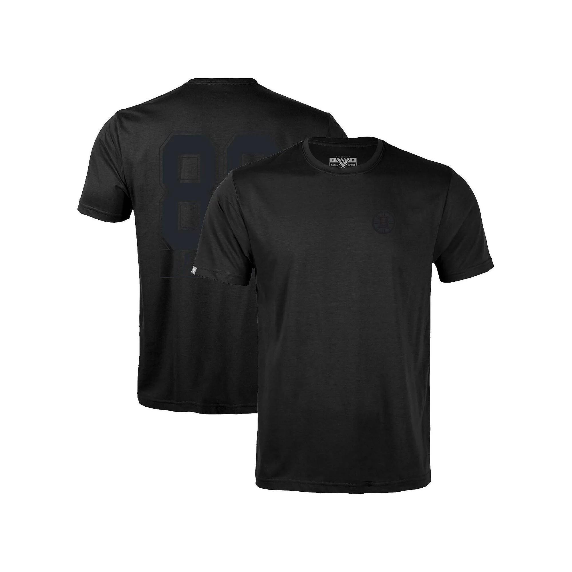 Men's Levelwear Nico Hischier Black New Jersey Devils Richmond Darkside Name & Number T-Shirt, Size: Large, Nhl Black Product Image