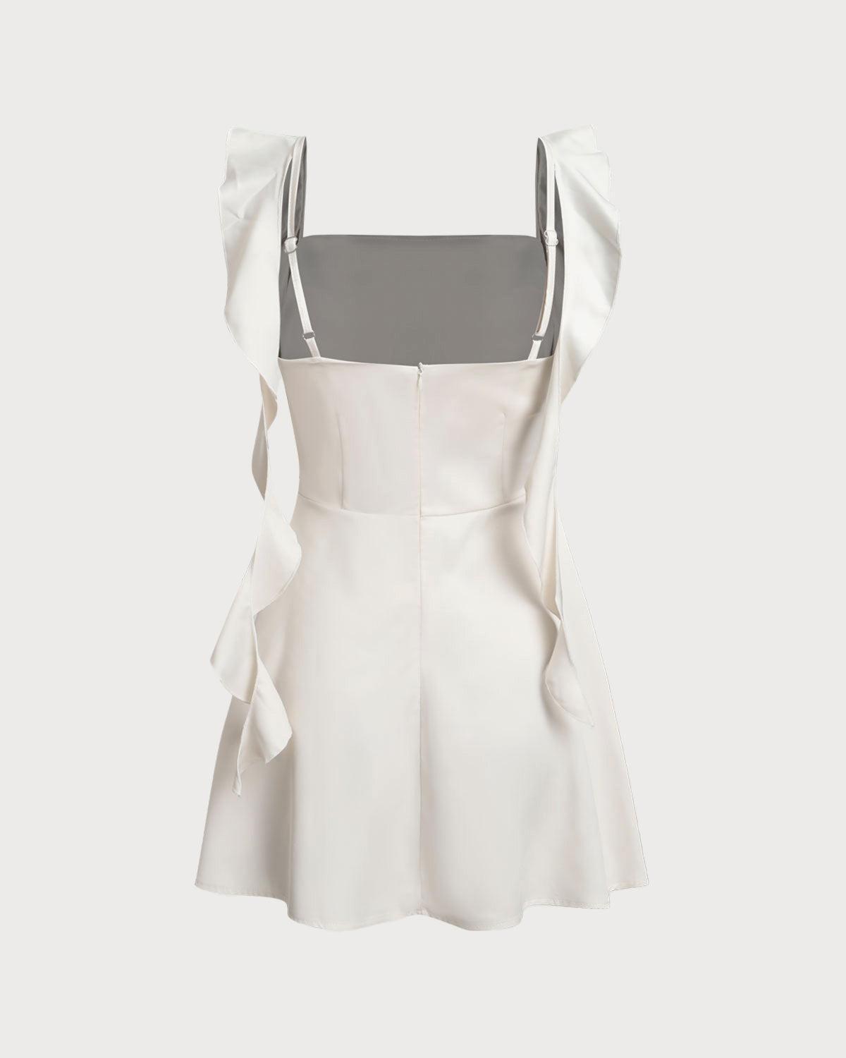Apricot Square Neck Slip Mini Dress Product Image