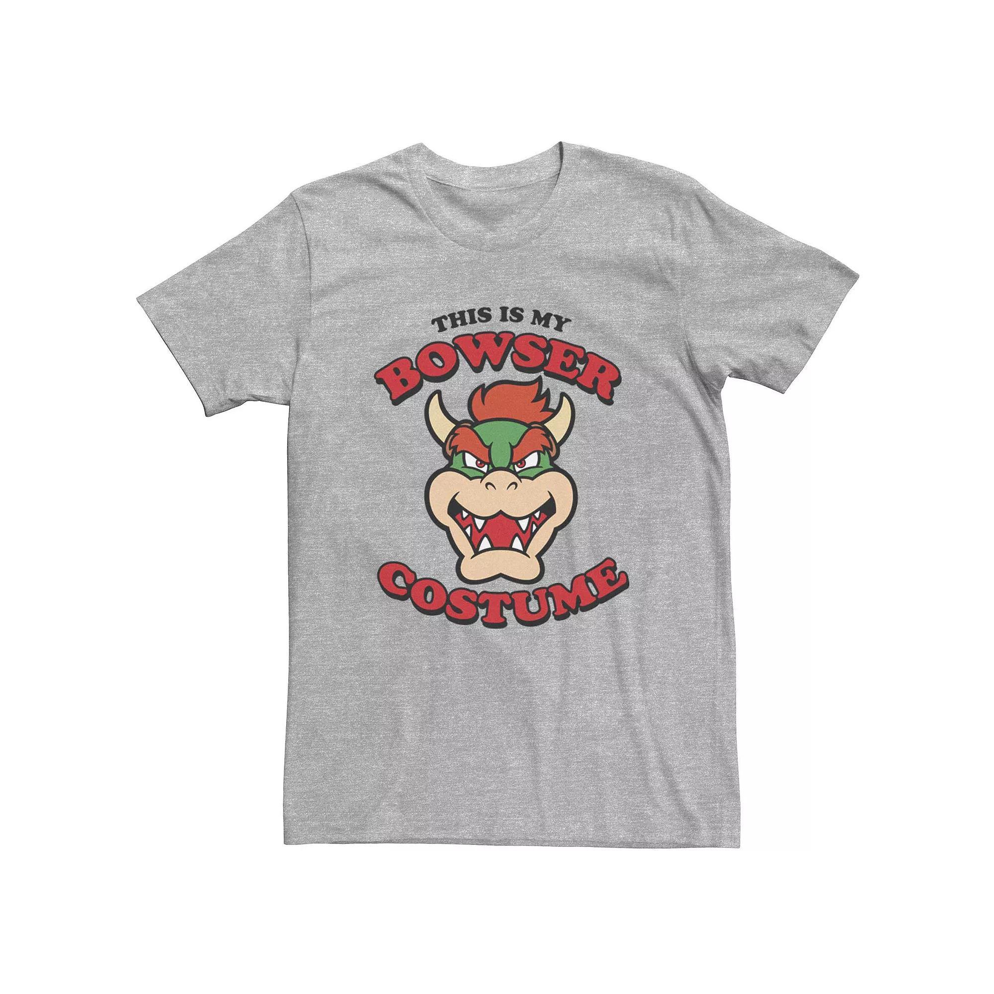Men's Nintendo This Is My Bowser Costume Tee, Size: Medium, Athletic Grey Product Image