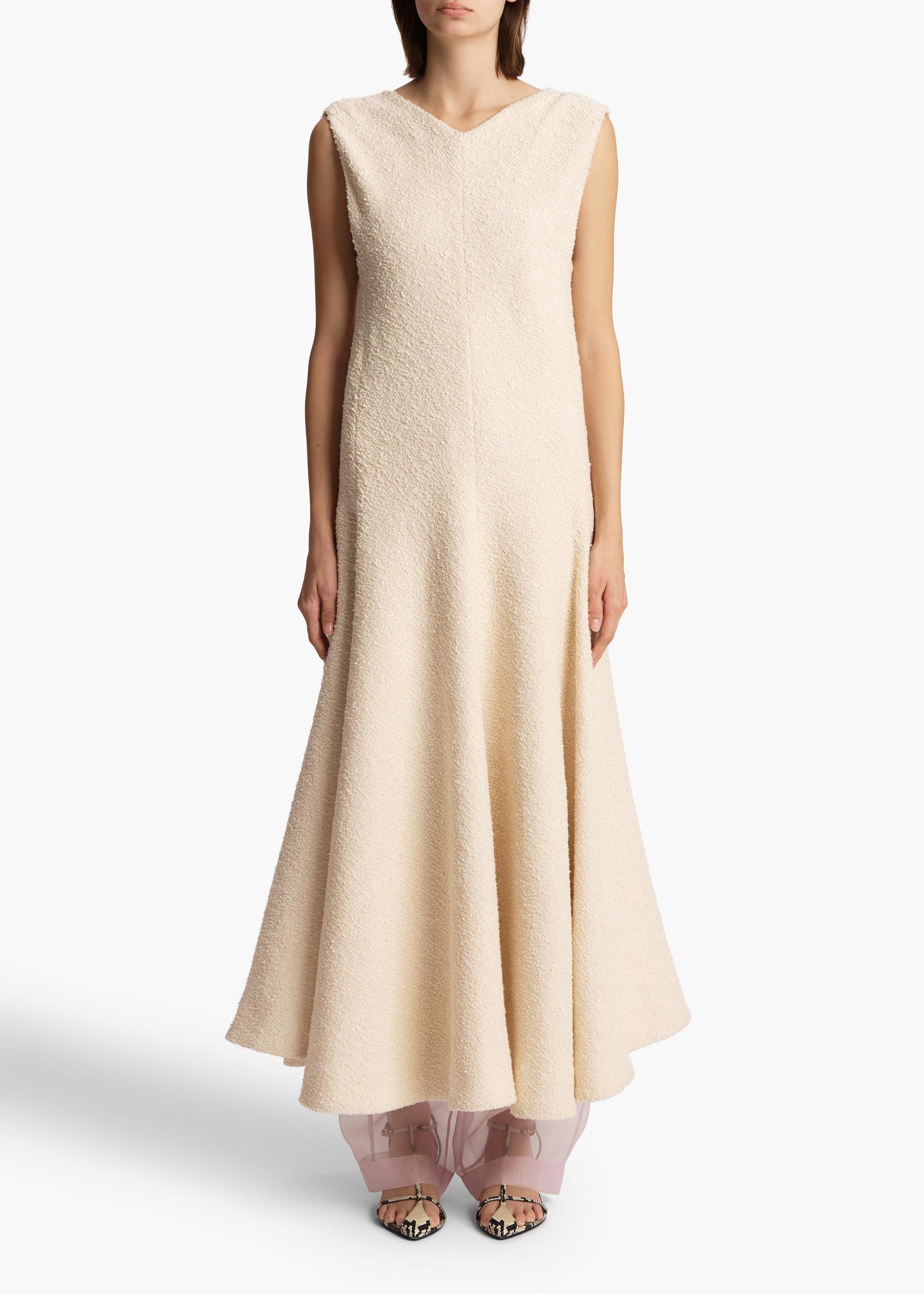 Mellie Dress in Natural Boucle Product Image