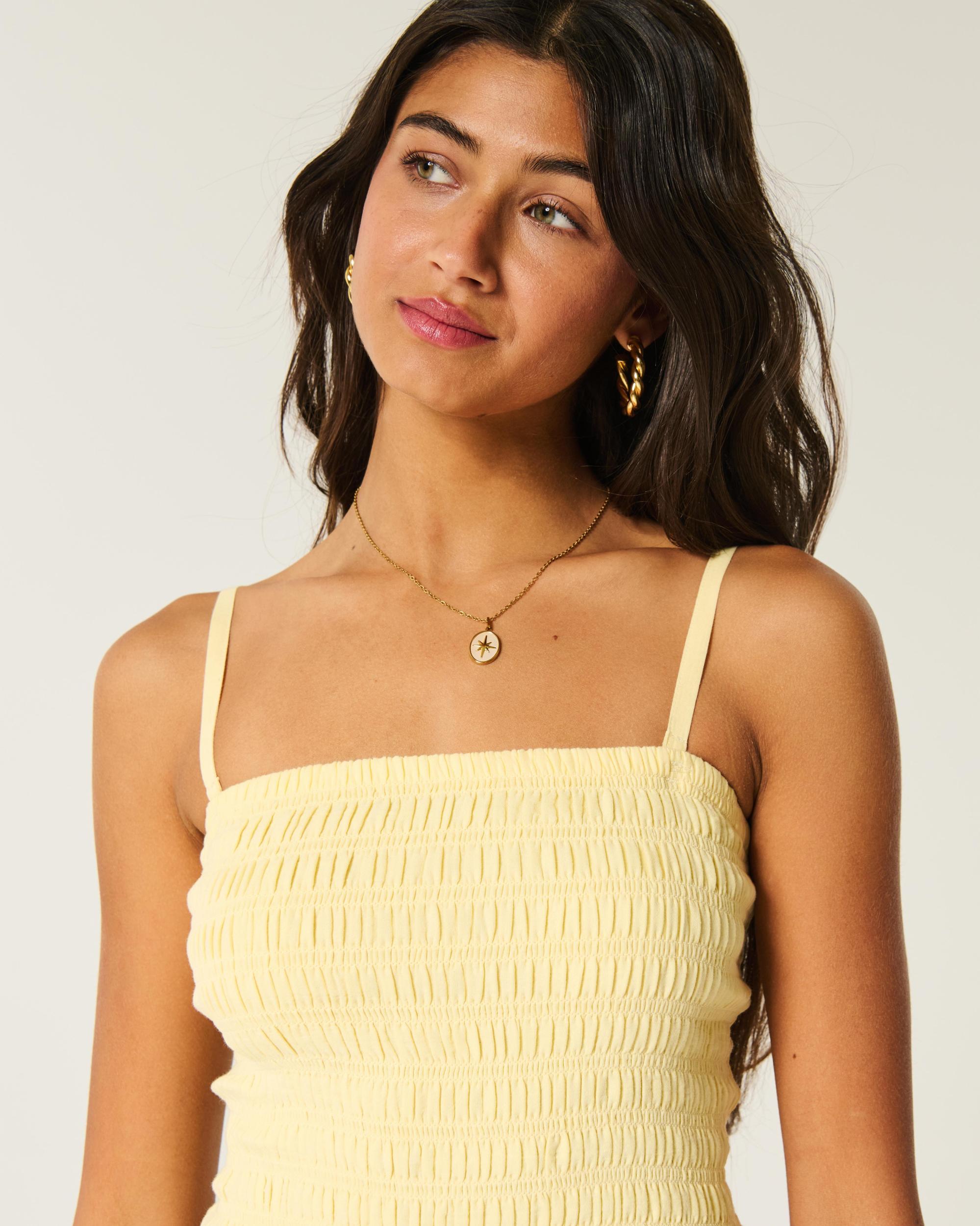 Strapless Smocked Bodice Mini Dress Product Image