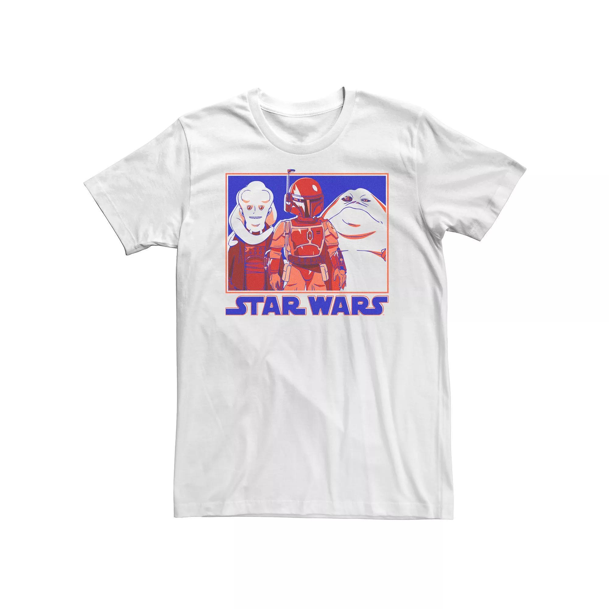 Big & Tall Star Wars: Visions Group Poster Tee, Men's, Size: 5XL, White Product Image