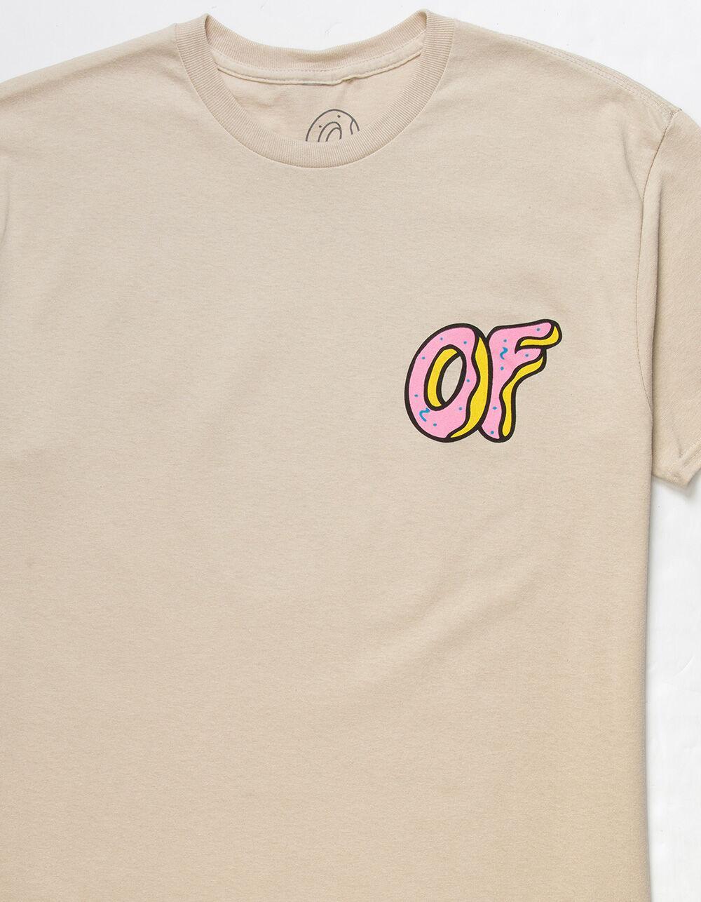 ODD FUTURE Donut Logo Mens Tee - SAND Product Image