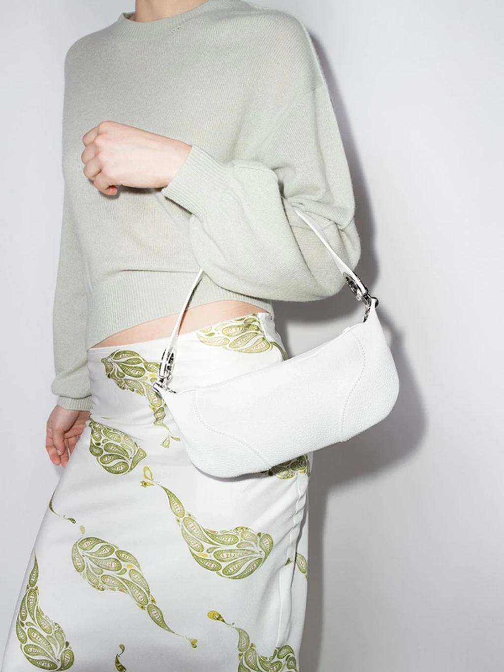 BY FAR Mini Amira Shoulder Bag In Weiss Product Image