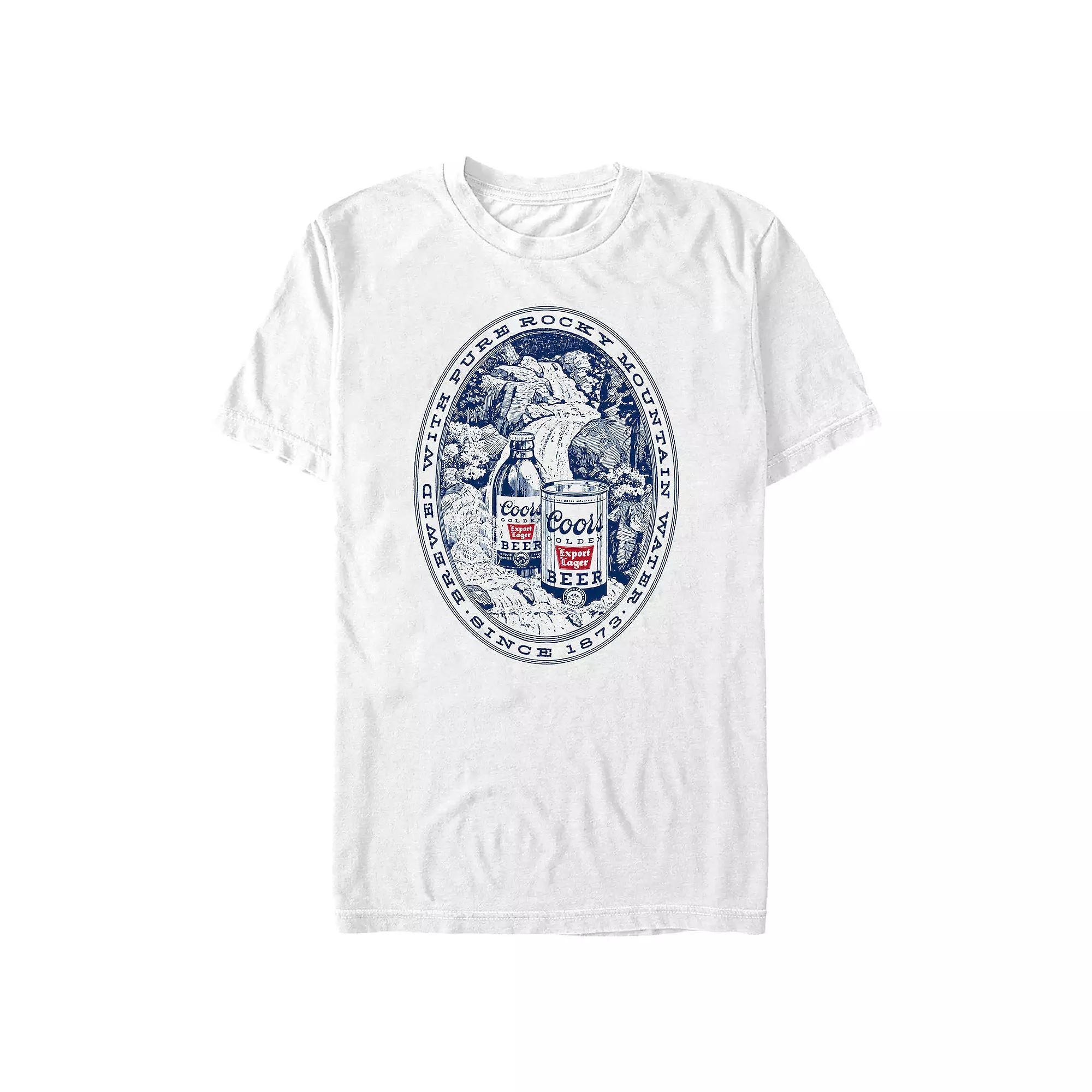 Men's Coors Light Vintage Banquet Graphic Tee, Size: Small, White Product Image