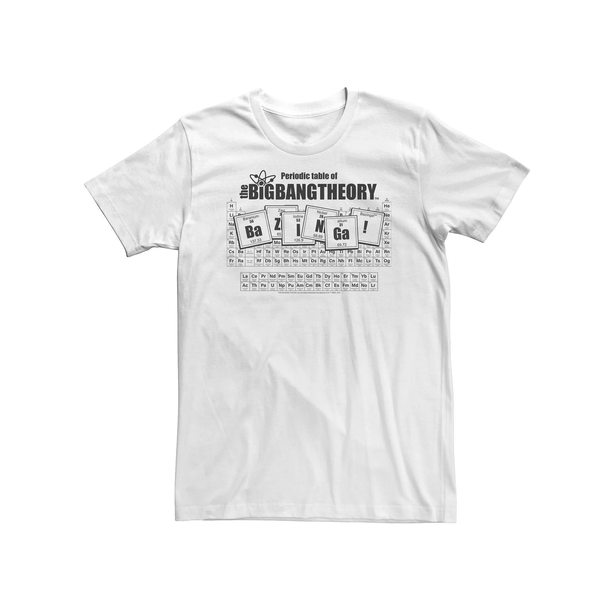 Big & Tall The Big Bang Theory Periodic Table Tee, Men's, Size: 5XL, White Product Image
