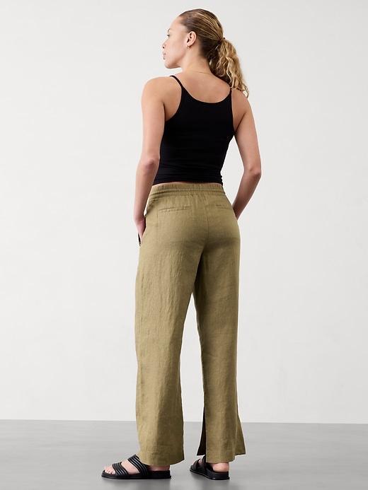 Retreat Linen High Rise Wide Leg Pant Product Image