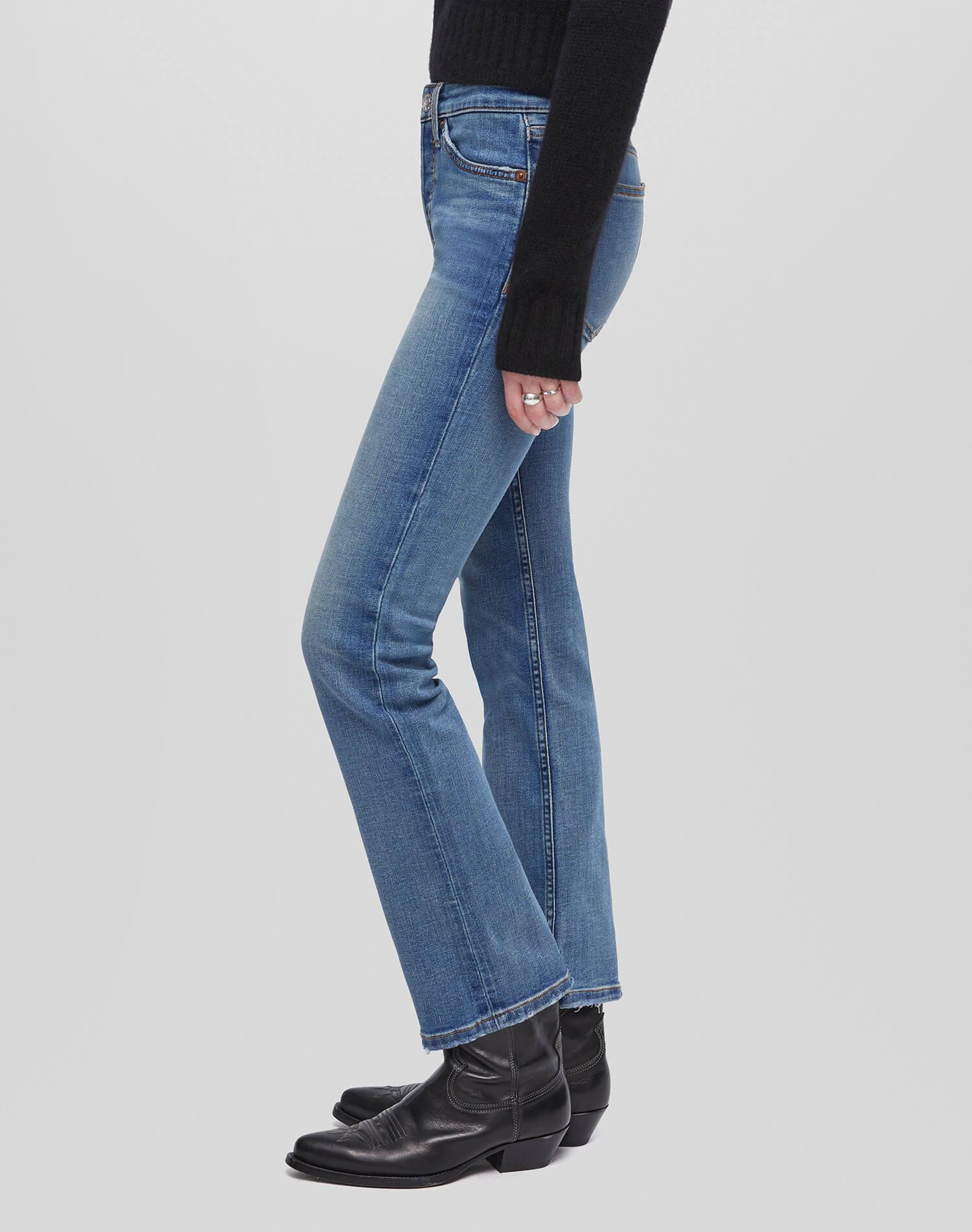 Comfort Stretch Slim Straight Crop - Blasted Product Image