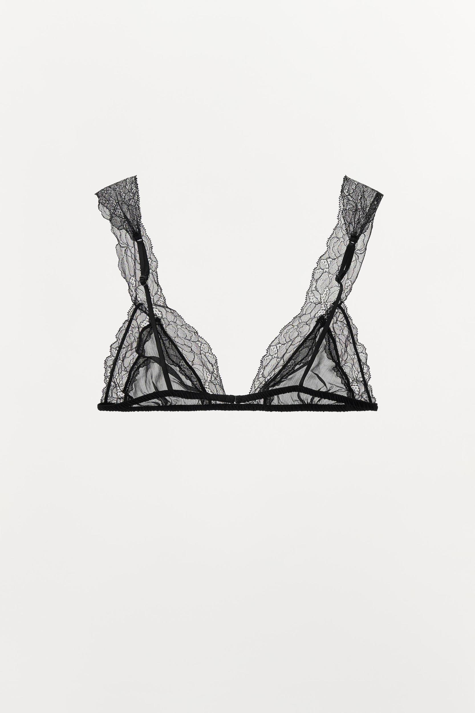 VISCOSE LACE TRIANGLE BRALETTE Product Image