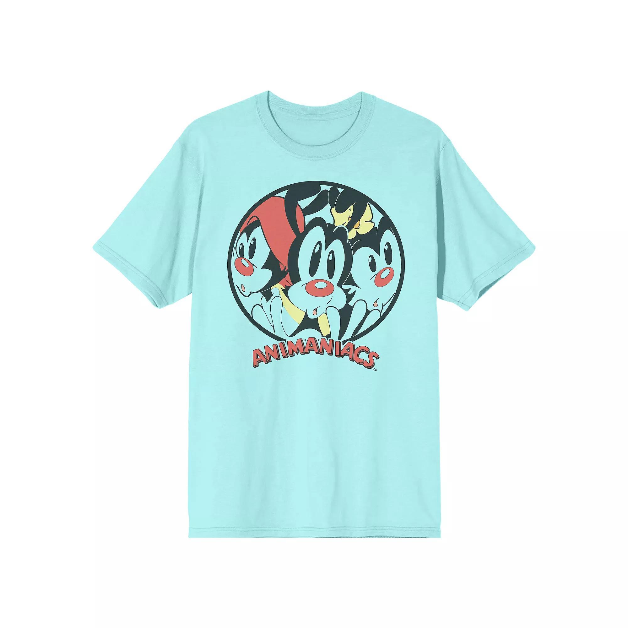 Men's Animaniacs Zany Cartoon Circle Tee, Size: XL, Blue Product Image