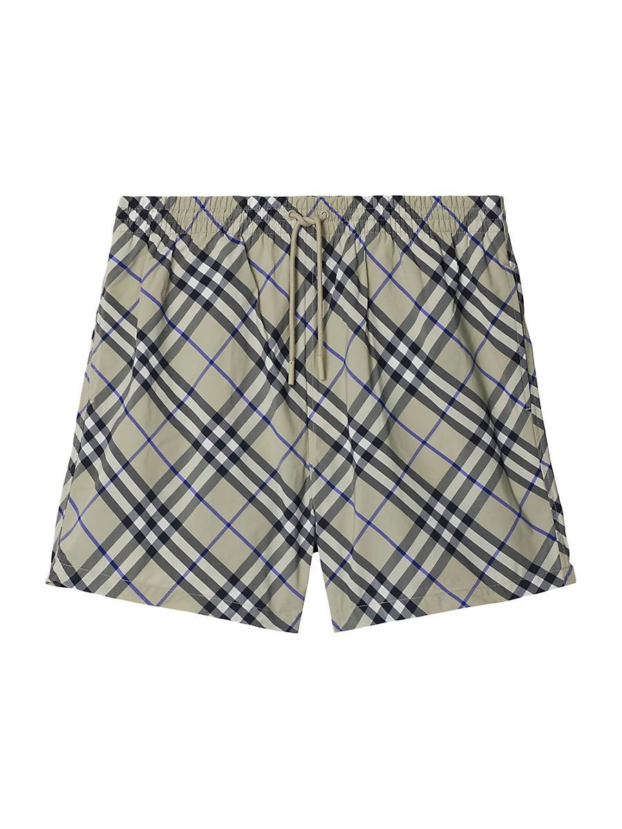 Mens Check Swim Shorts Product Image