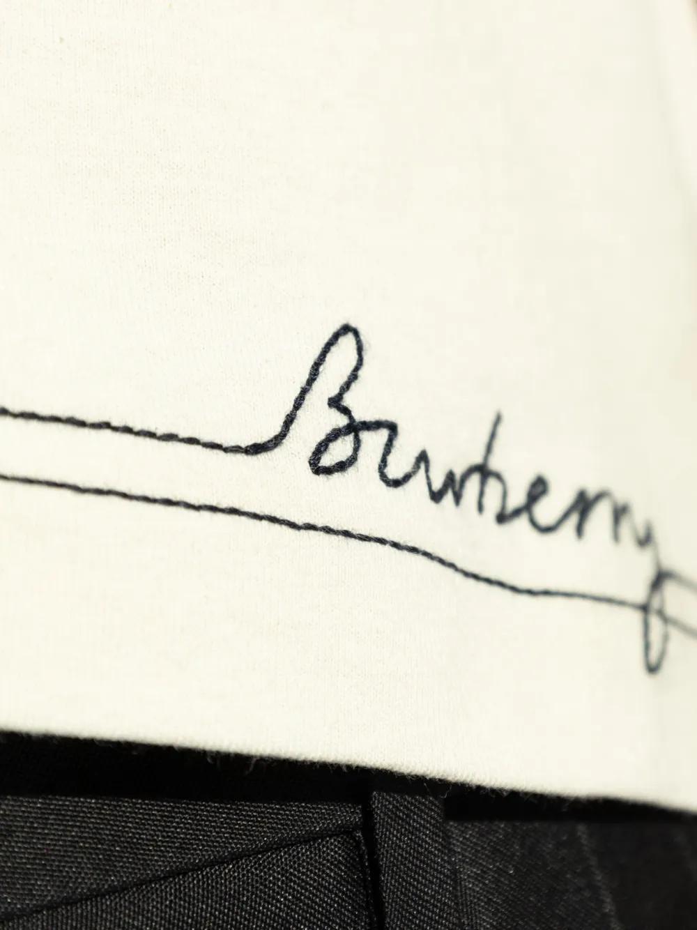 logo-embroidered crop top Product Image