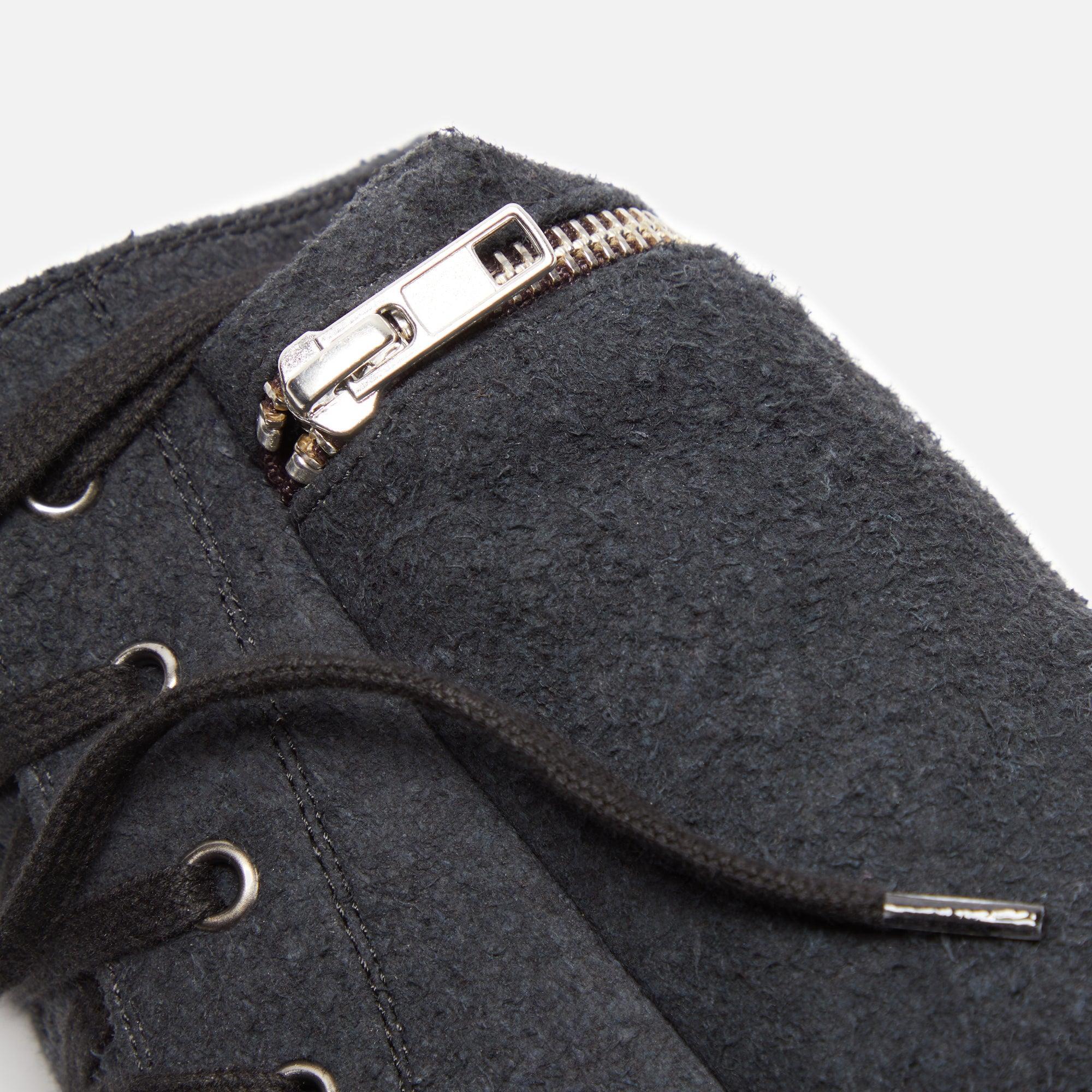 Rick Owens Cargo Sneakers - Black / Scarpe Shaggy Cotton Male Product Image