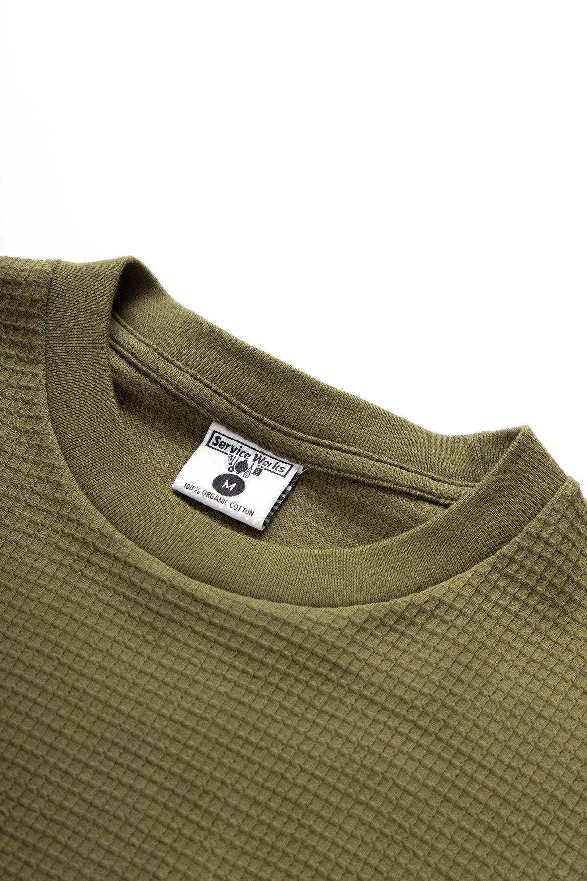 Service Works - Waffle Pocket Tee - Olive Product Image