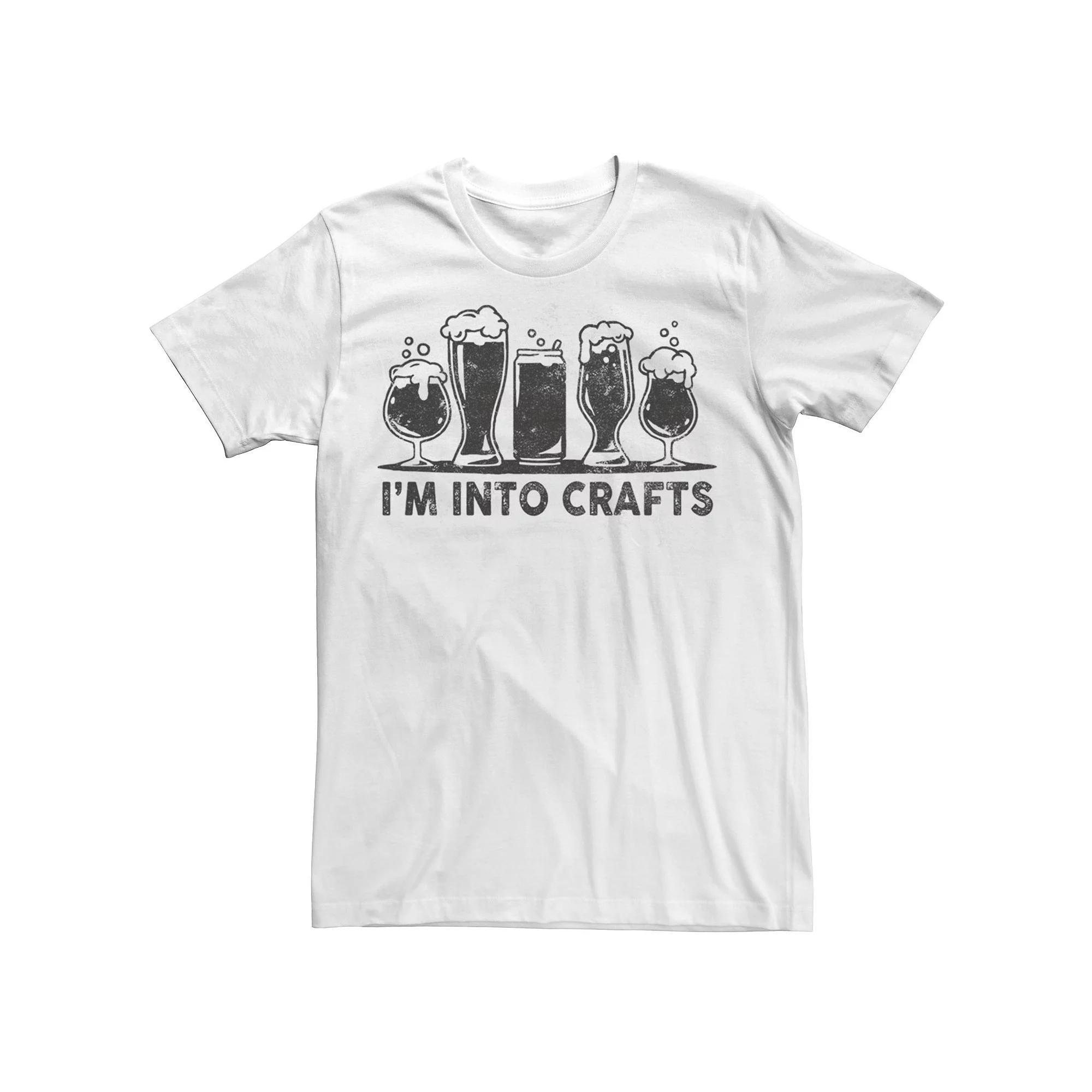 Men's "I'm Into Crafts" Beer Lineup Tee, Size: XXL, Athletic Grey Product Image