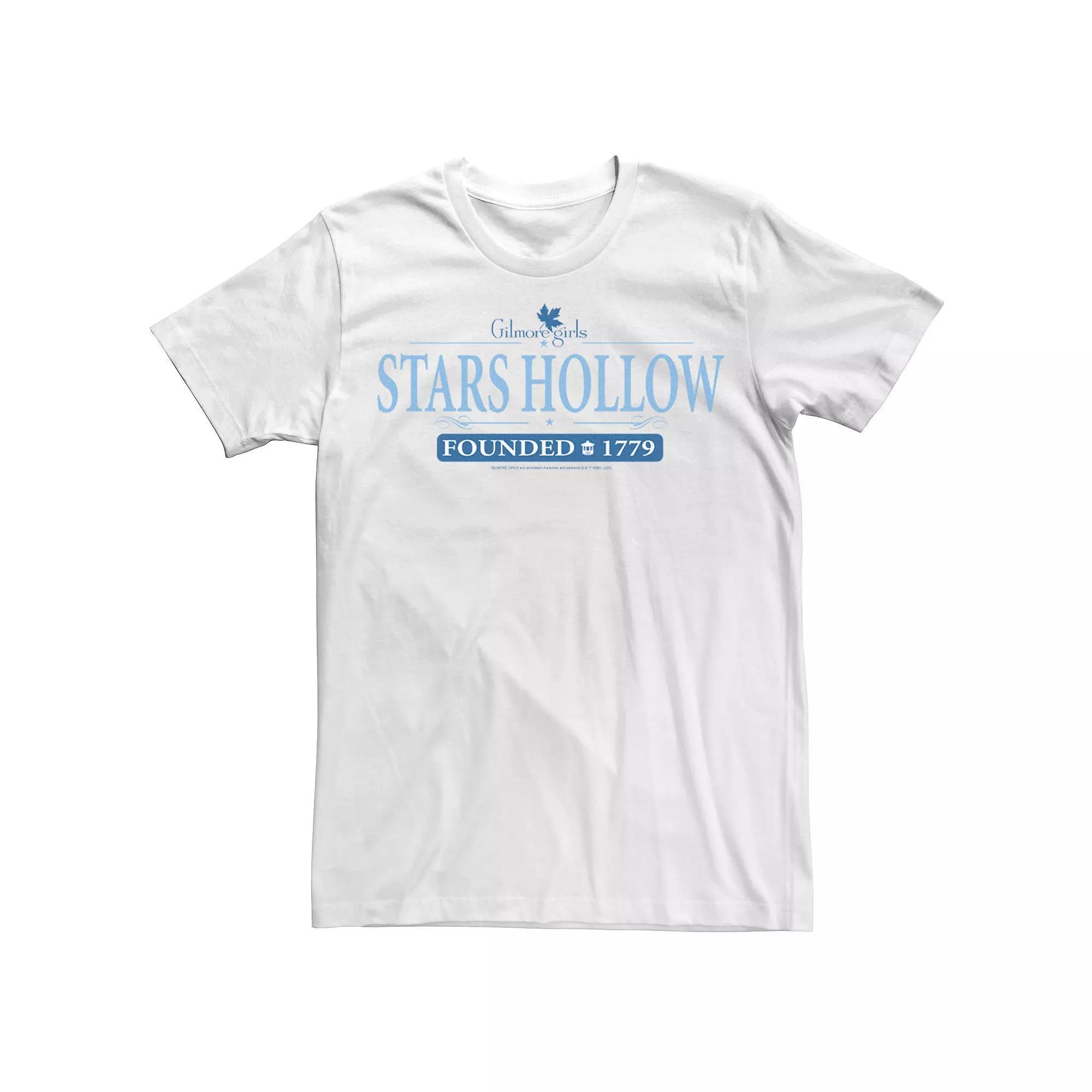 Men's Gilmore Girls Stars Hollow Founded 1779 Tee, Size: 3XL, White Product Image