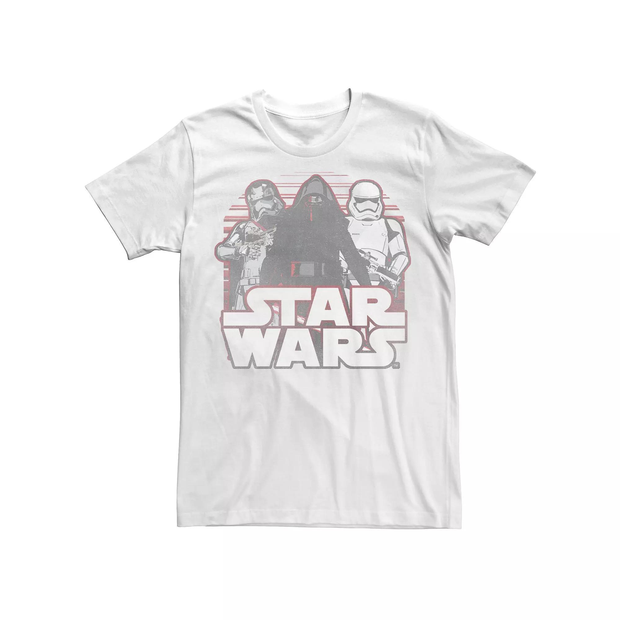 Men's Star Wars Kylo Ren & Captain Phasma Tee, Size: Small, White Product Image